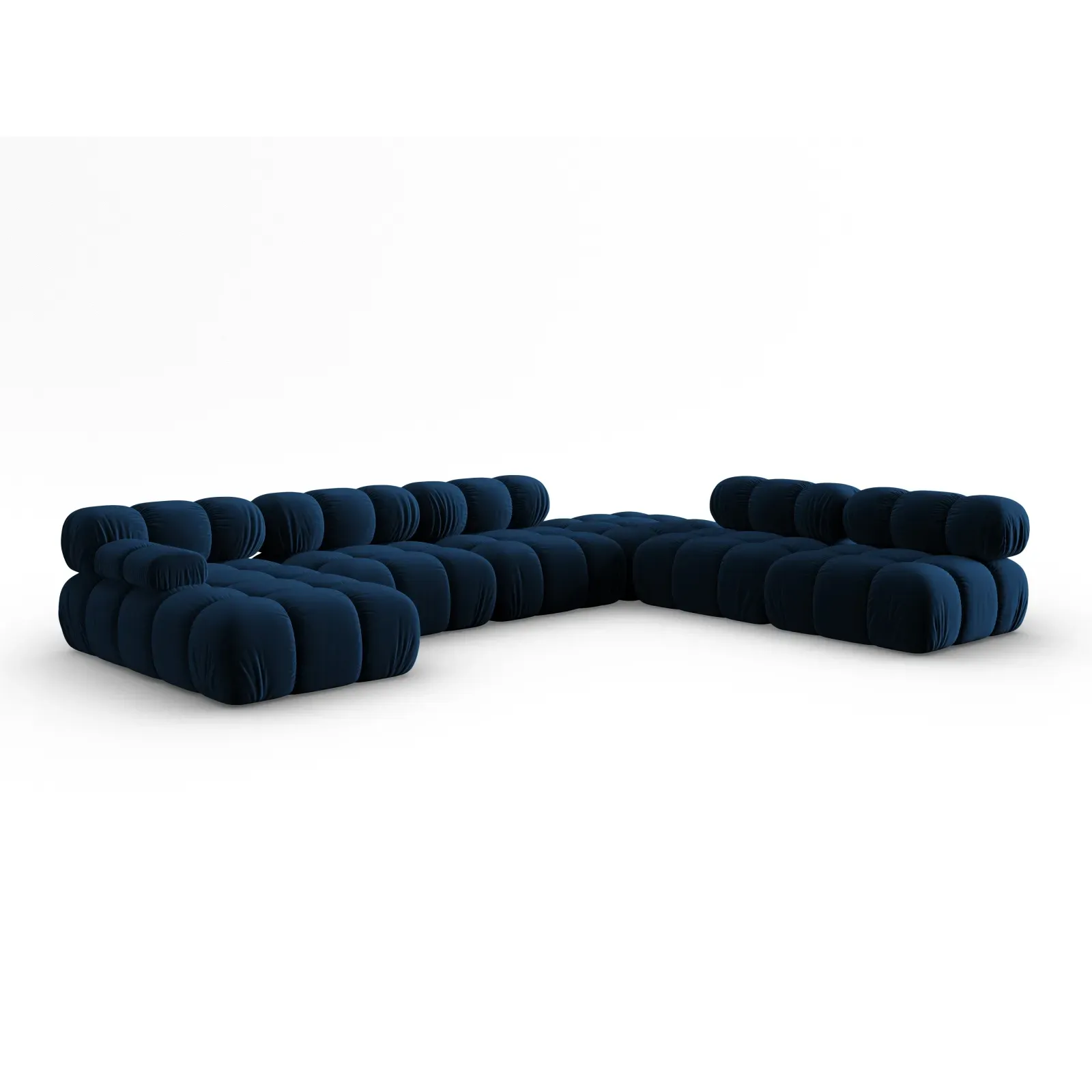 Bellis Modulares Sofa 6 Module Chaise Longue Rechts mit Samtbezug oder 3D-Stoff, 376x282 cm - Image 142