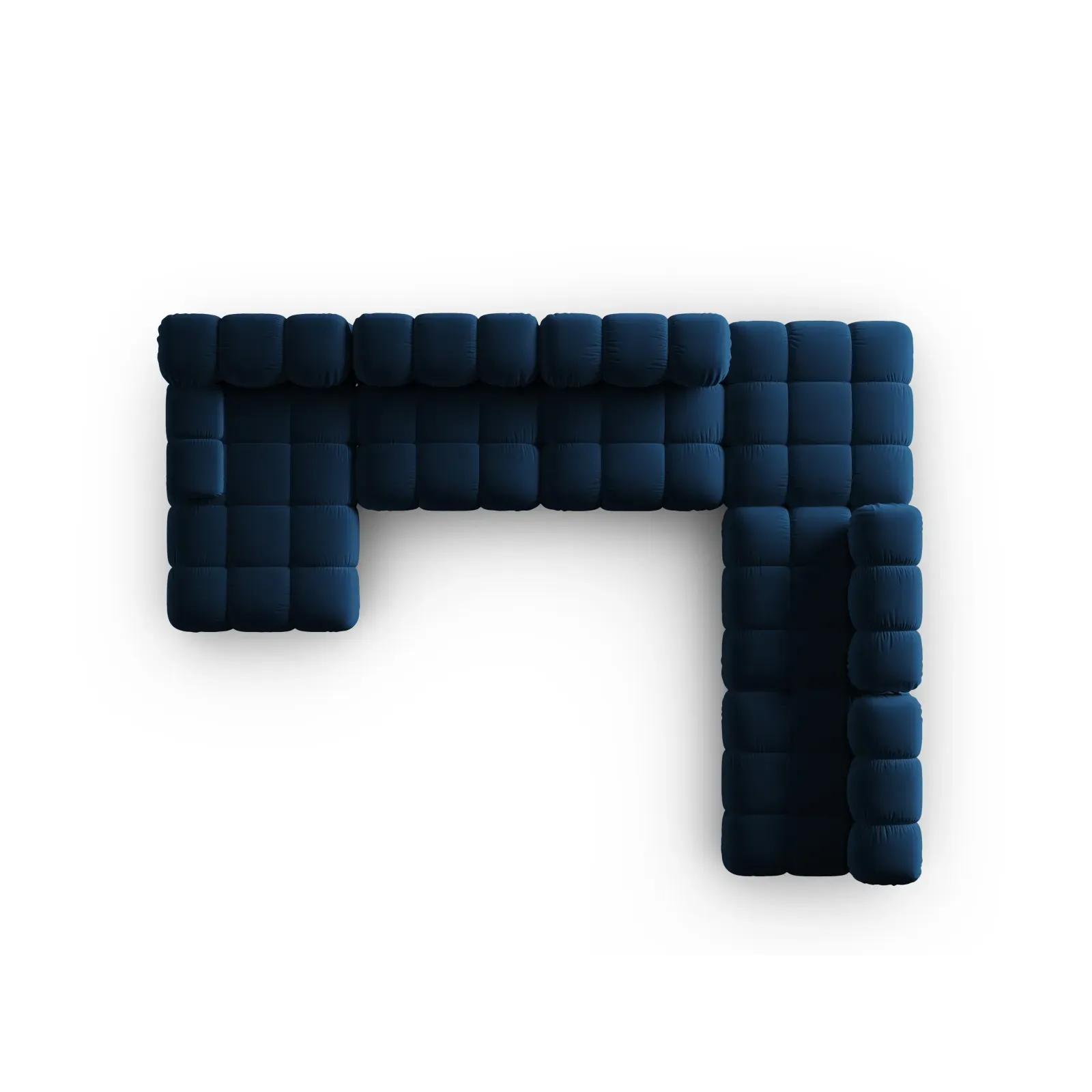 Bellis Modulares Sofa 6 Module Chaise Longue Rechts mit Samtbezug oder 3D-Stoff, 376x282 cm - Image 145