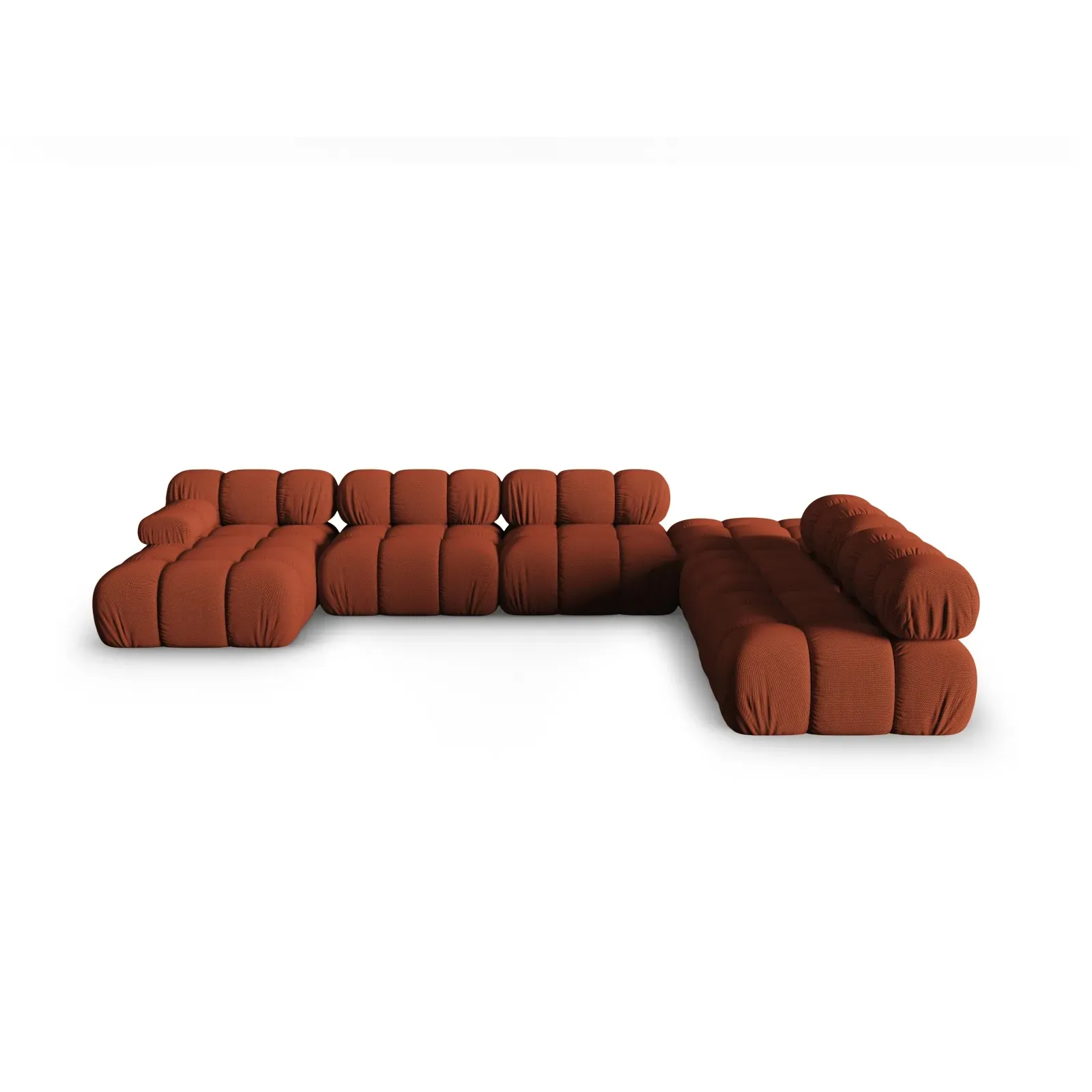 Bellis Modulares Sofa 6 Module Chaise Longue Rechts mit Samtbezug oder 3D-Stoff, 376x282 cm - Image 15