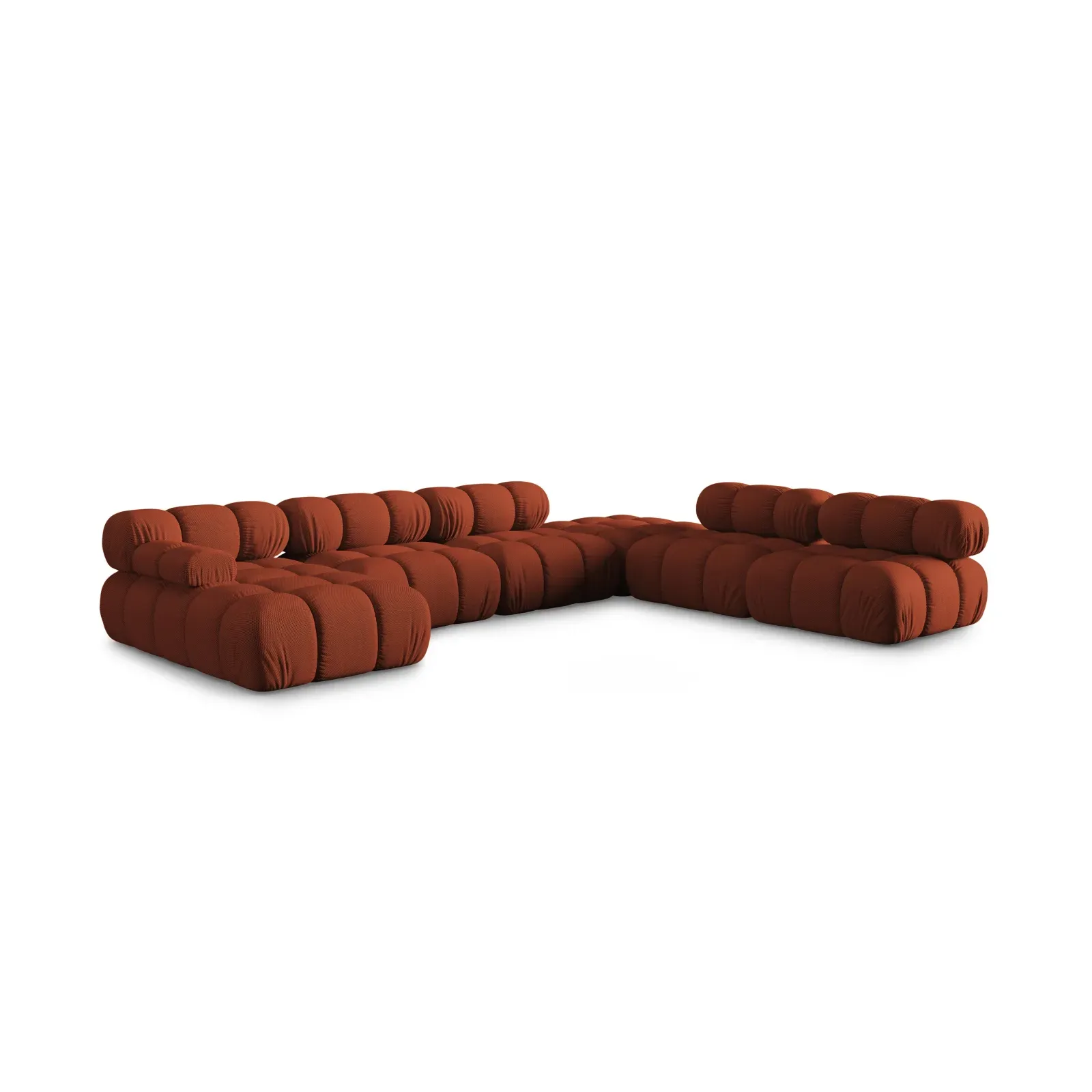 Bellis Modulares Sofa 6 Module Chaise Longue Rechts mit Samtbezug oder 3D-Stoff, 376x282 cm - Image 16