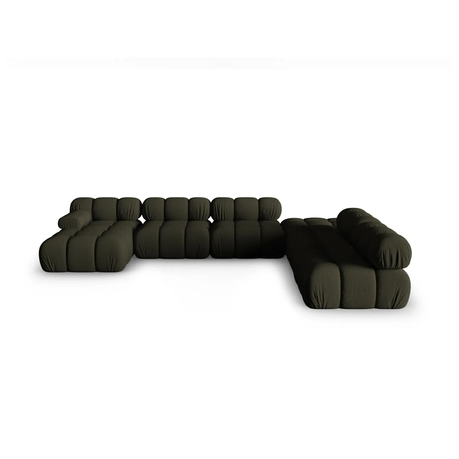 Bellis Modulares Sofa 6 Module Chaise Longue Rechts mit Samtbezug oder 3D-Stoff, 376x282 cm - Image 22