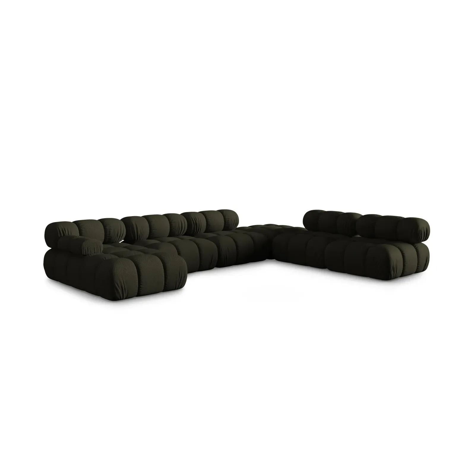 Bellis Modulares Sofa 6 Module Chaise Longue Rechts mit Samtbezug oder 3D-Stoff, 376x282 cm - Image 23