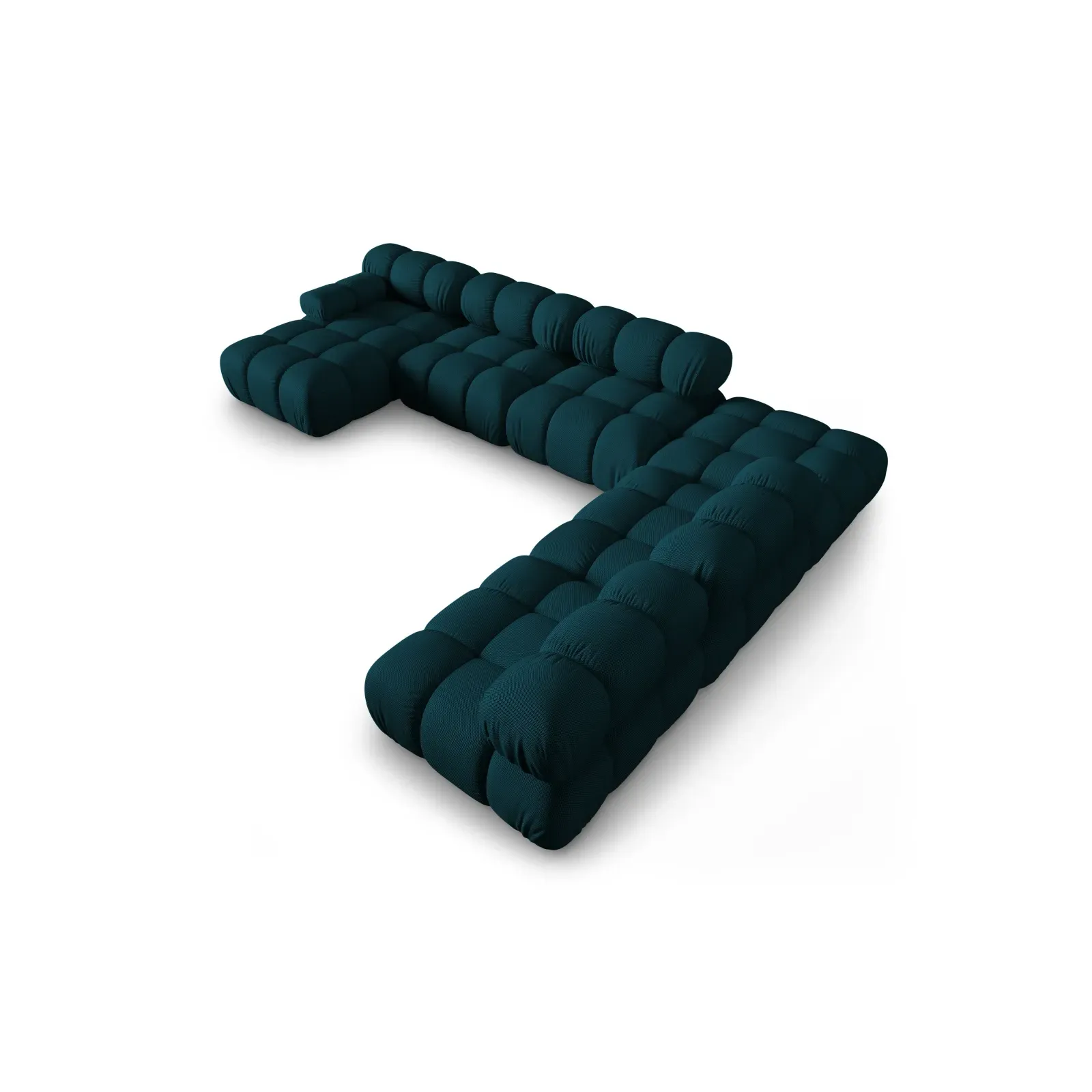 Bellis Modulares Sofa 6 Module Chaise Longue Rechts mit Samtbezug oder 3D-Stoff, 376x282 cm - Image 31