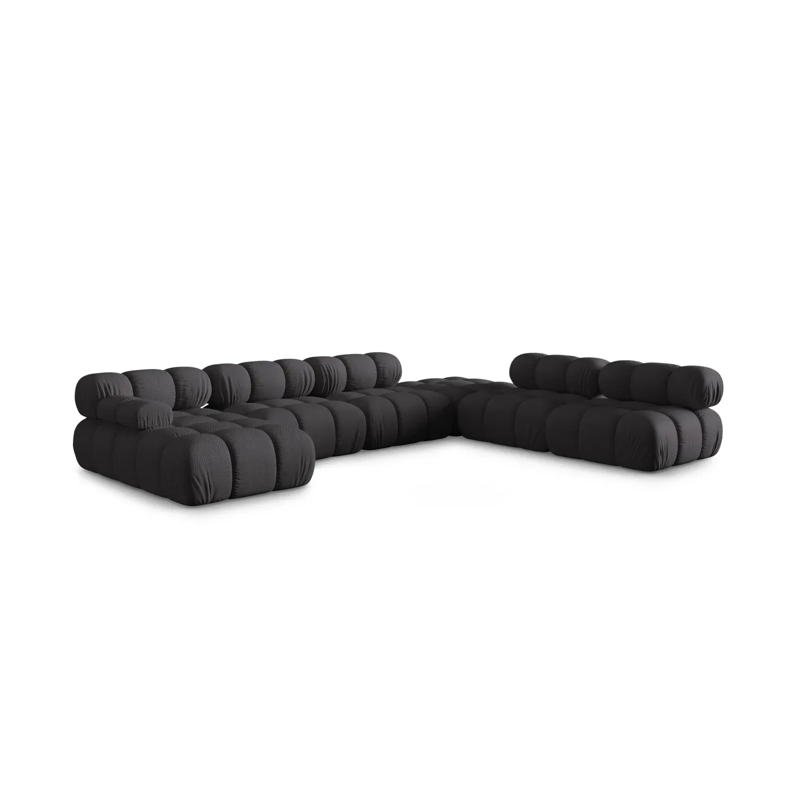Bellis Modulares Sofa 6 Module Chaise Longue Rechts mit Samtbezug oder 3D-Stoff, 376x282 cm - Image 37