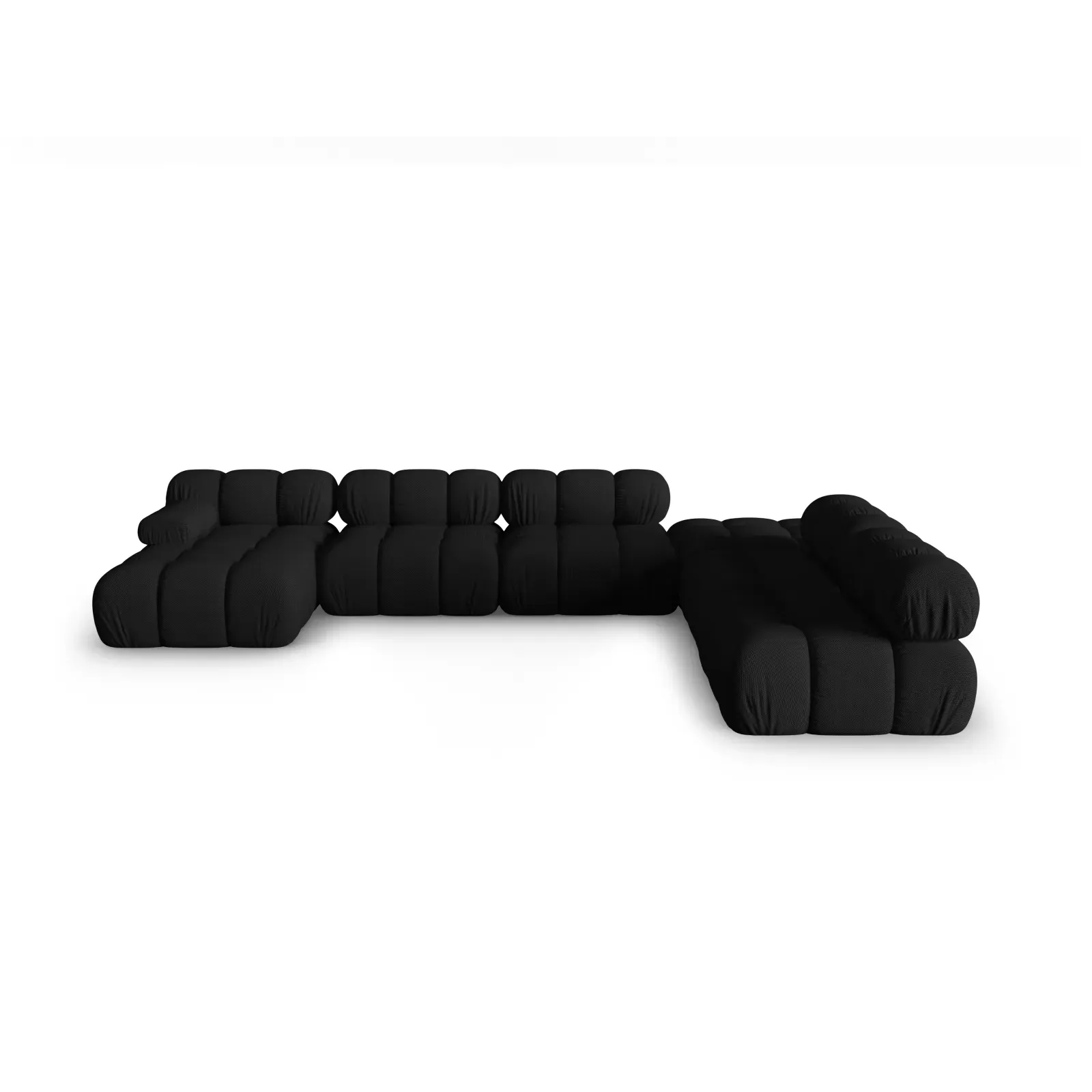 Bellis Modulares Sofa 6 Module Chaise Longue Rechts mit Samtbezug oder 3D-Stoff, 376x282 cm - Image 43
