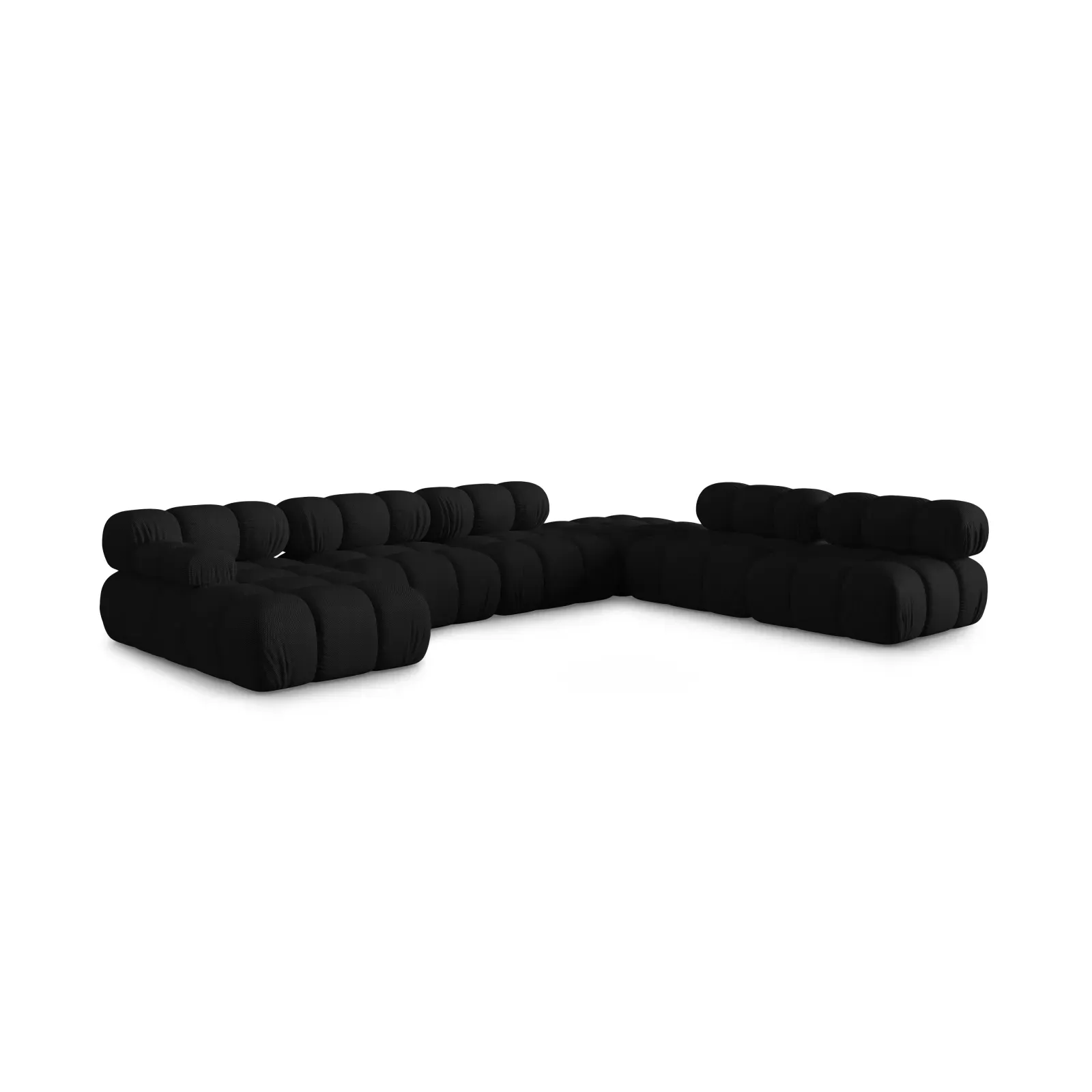 Bellis Modulares Sofa 6 Module Chaise Longue Rechts mit Samtbezug oder 3D-Stoff, 376x282 cm - Image 44
