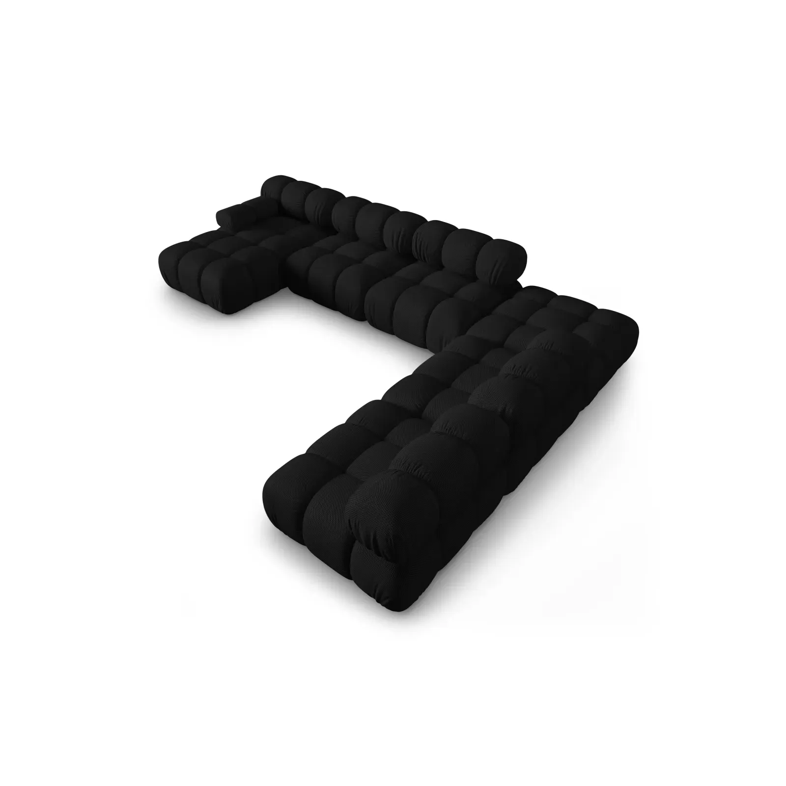 Bellis Modulares Sofa 6 Module Chaise Longue Rechts mit Samtbezug oder 3D-Stoff, 376x282 cm - Image 45