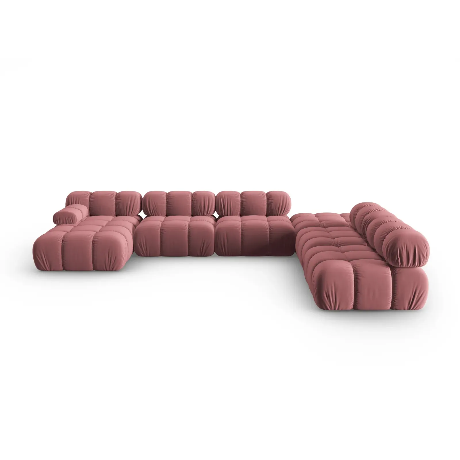 Bellis Modulares Sofa 6 Module Chaise Longue Rechts mit Samtbezug oder 3D-Stoff, 376x282 cm - Image 50