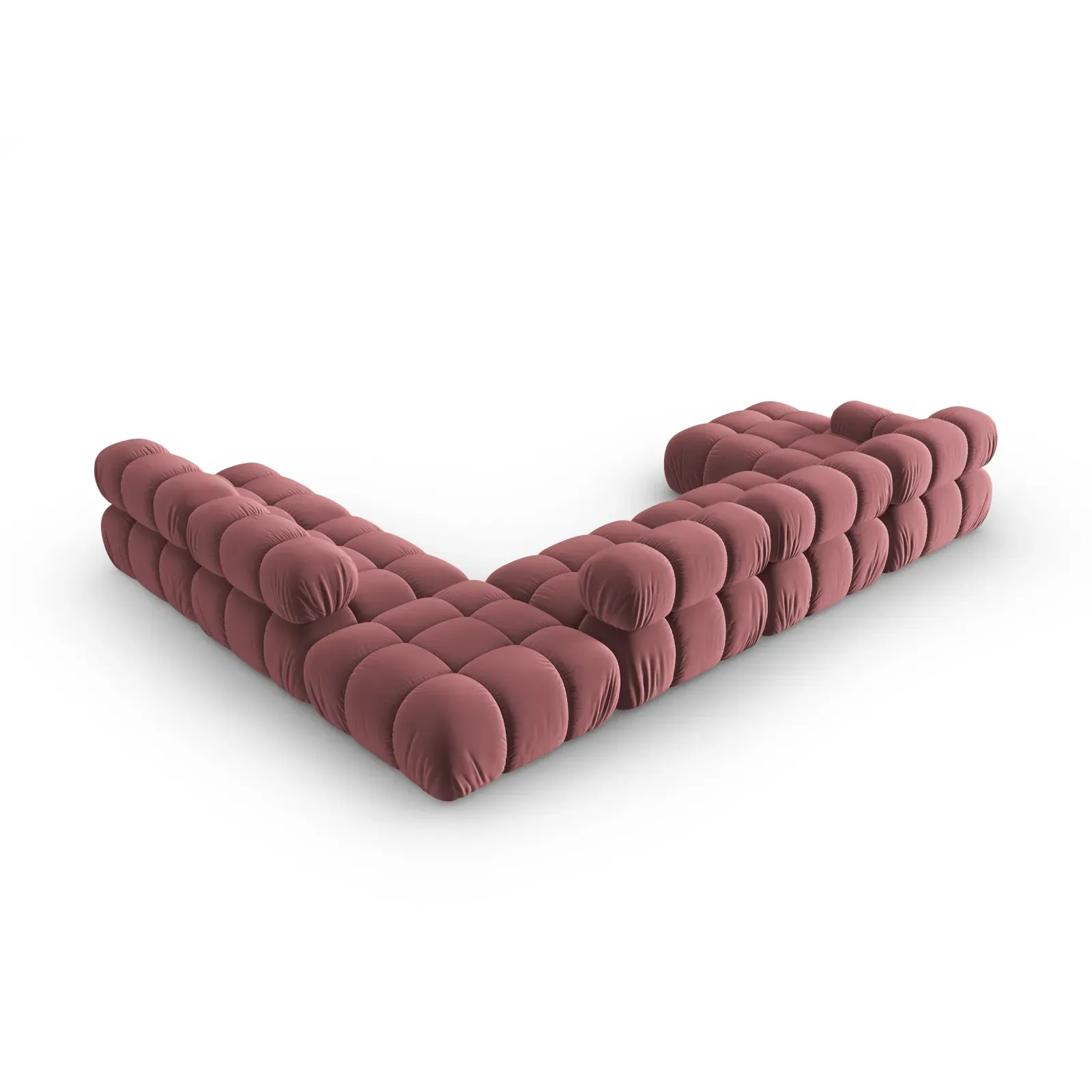 Bellis Modulares Sofa 6 Module Chaise Longue Rechts mit Samtbezug oder 3D-Stoff, 376x282 cm - Image 54