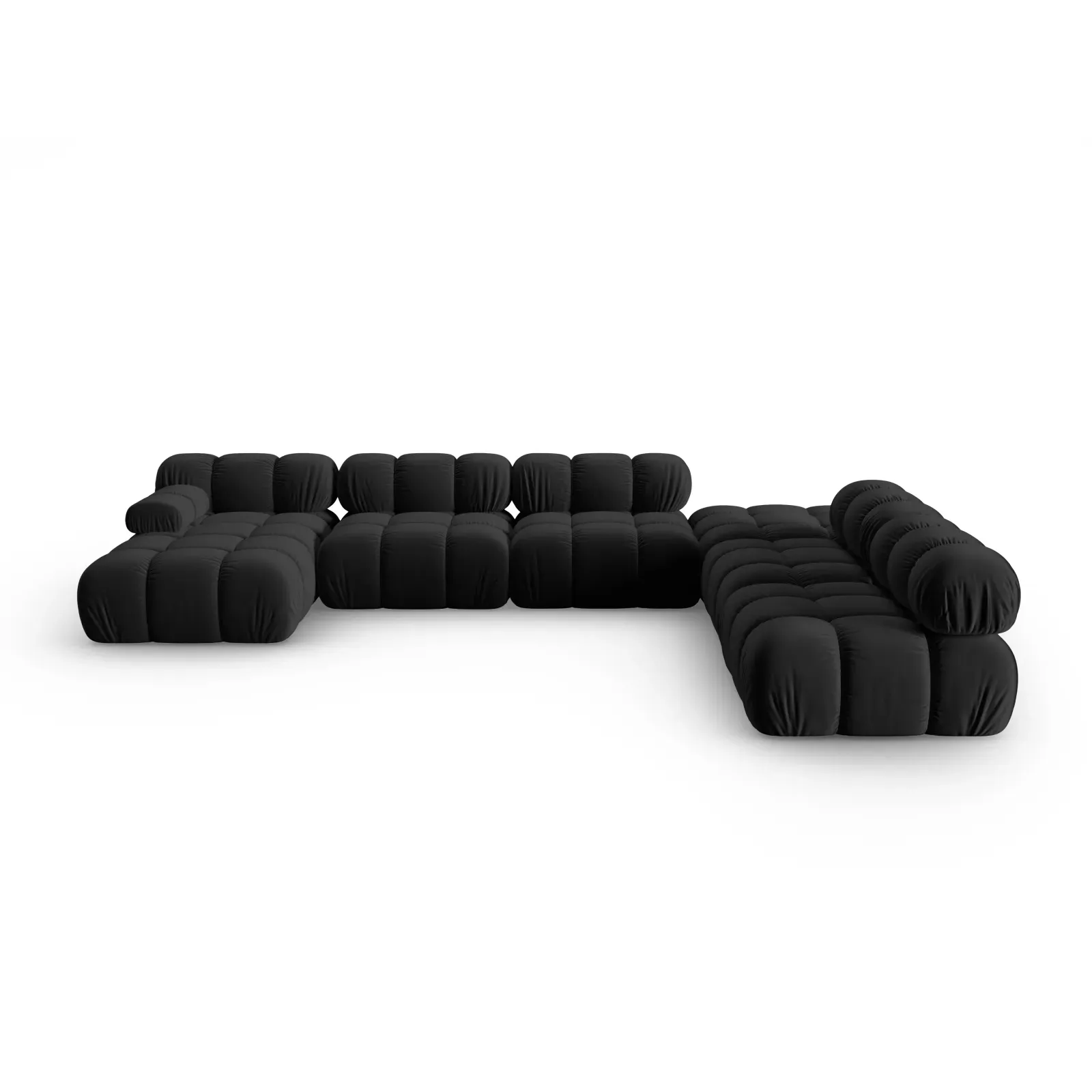 Bellis Modulares Sofa 6 Module Chaise Longue Rechts mit Samtbezug oder 3D-Stoff, 376x282 cm - Image 59