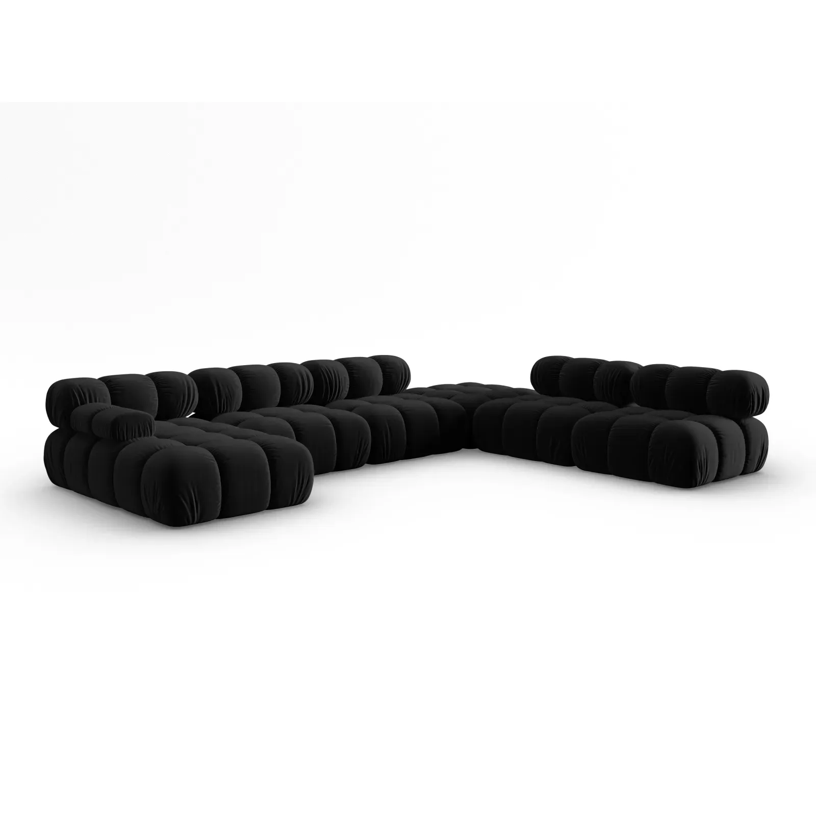 Bellis Modulares Sofa 6 Module Chaise Longue Rechts mit Samtbezug oder 3D-Stoff, 376x282 cm - Image 61
