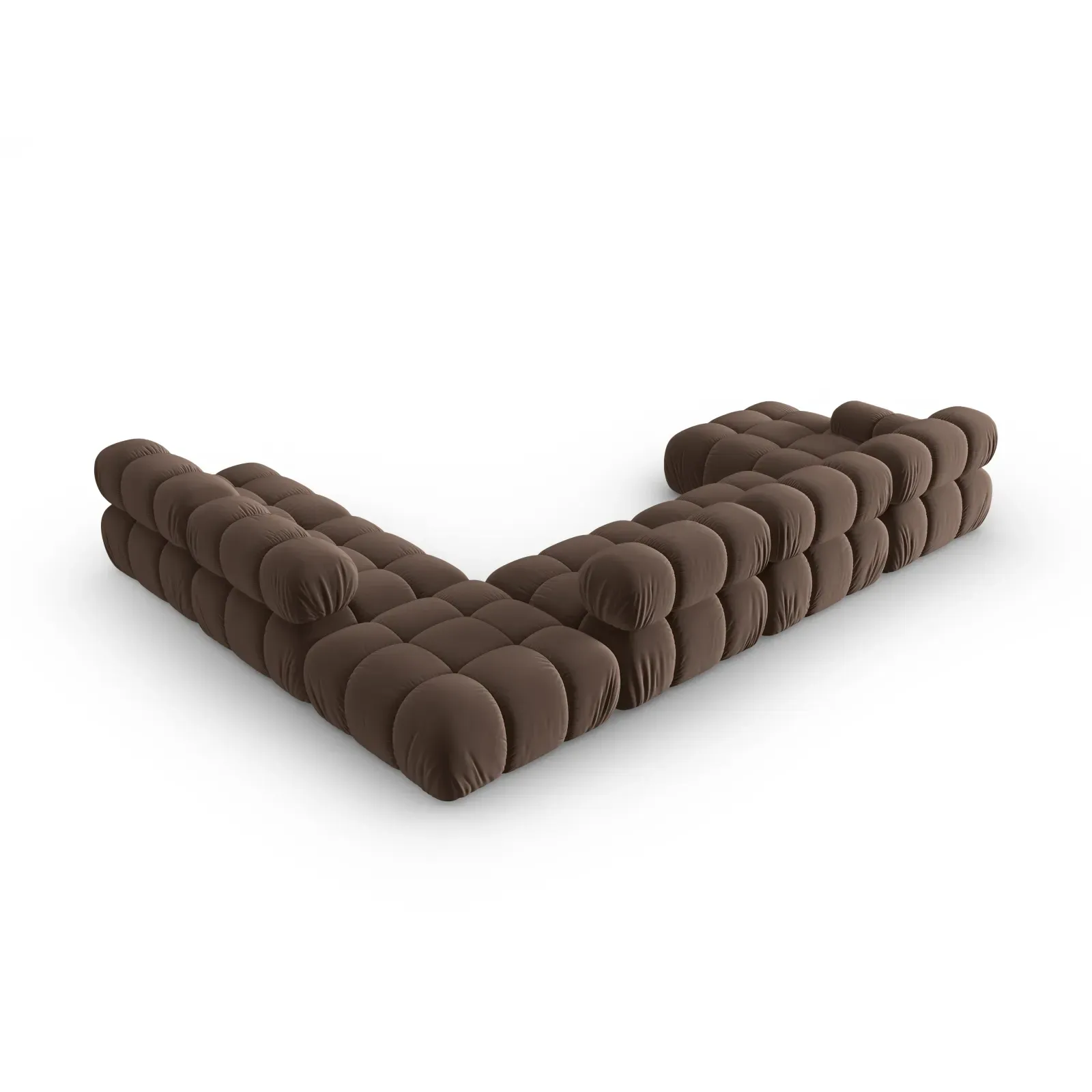 Bellis Modulares Sofa 6 Module Chaise Longue Rechts mit Samtbezug oder 3D-Stoff, 376x282 cm - Image 72