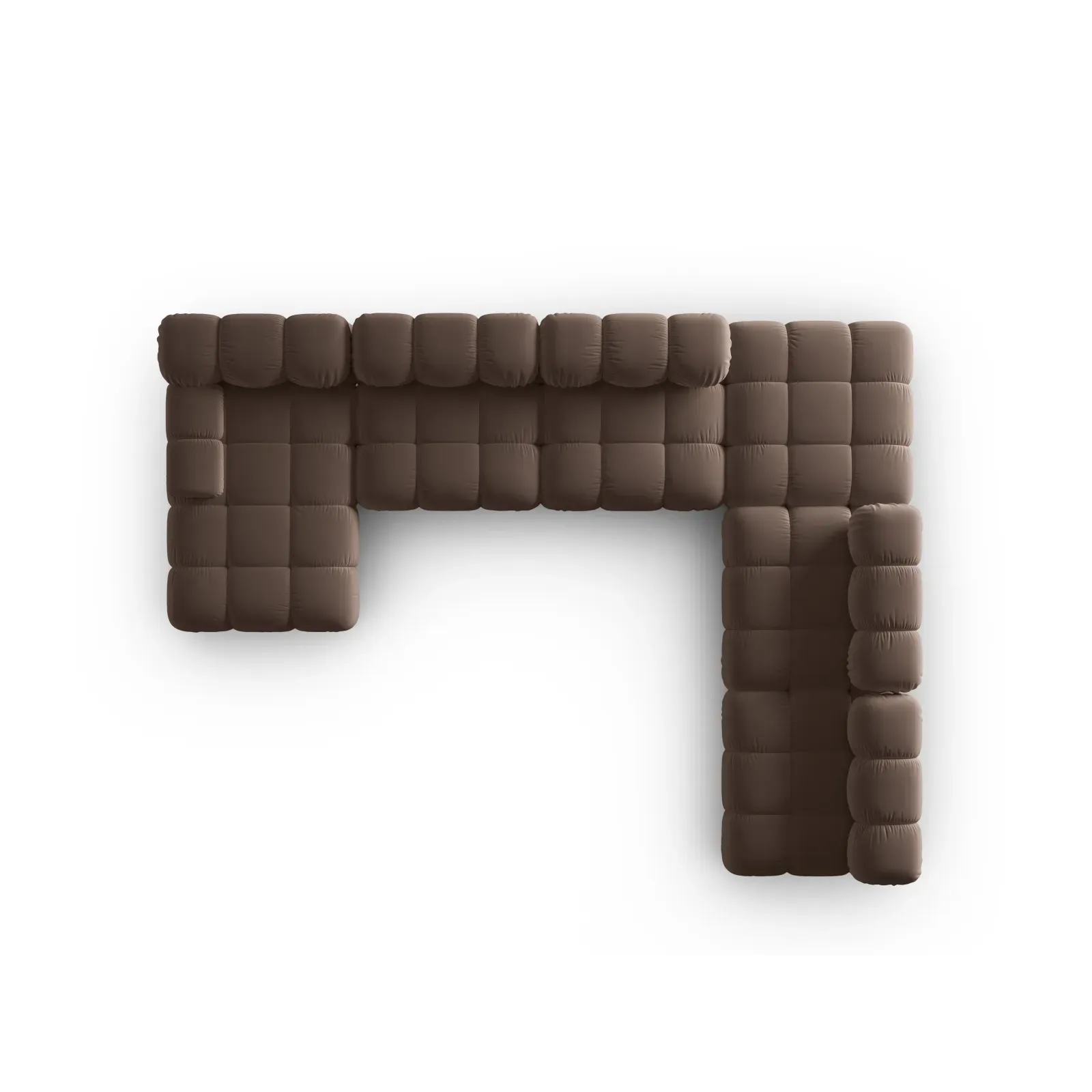 Bellis Modulares Sofa 6 Module Chaise Longue Rechts mit Samtbezug oder 3D-Stoff, 376x282 cm - Image 73