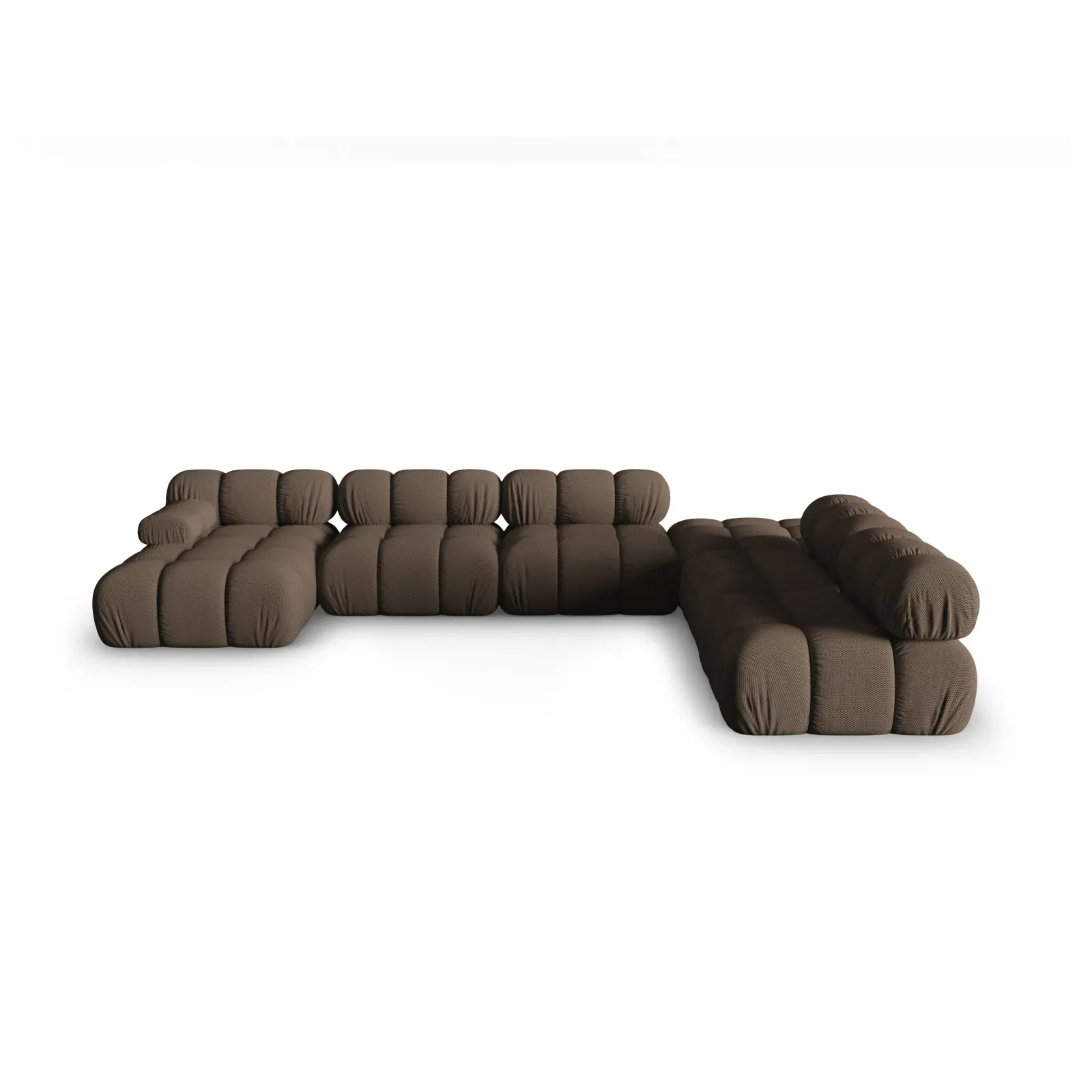 Bellis Modulares Sofa 6 Module Chaise Longue Rechts mit Samtbezug oder 3D-Stoff, 376x282 cm - Image 8