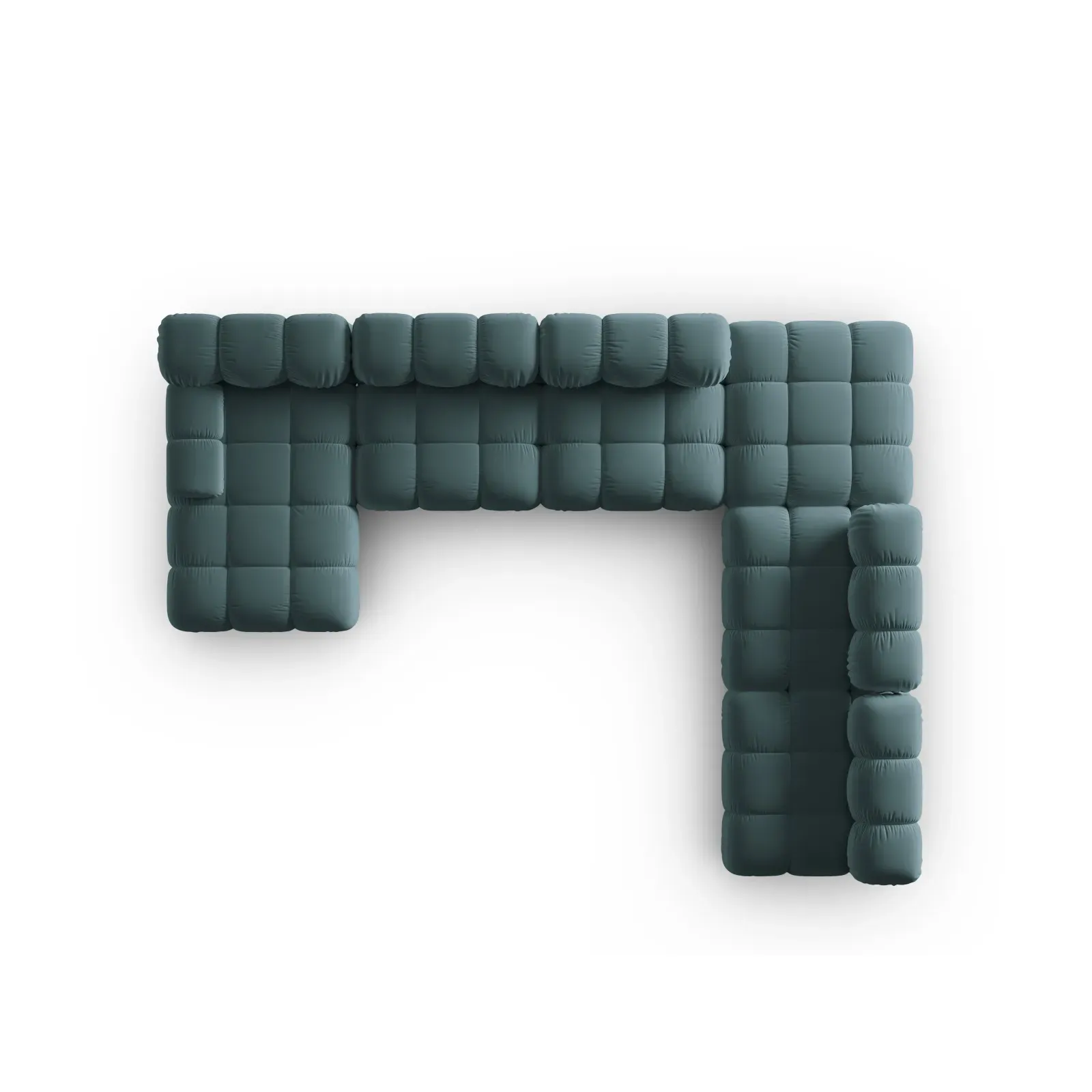 Bellis Modulares Sofa 6 Module Chaise Longue Rechts mit Samtbezug oder 3D-Stoff, 376x282 cm - Image 82