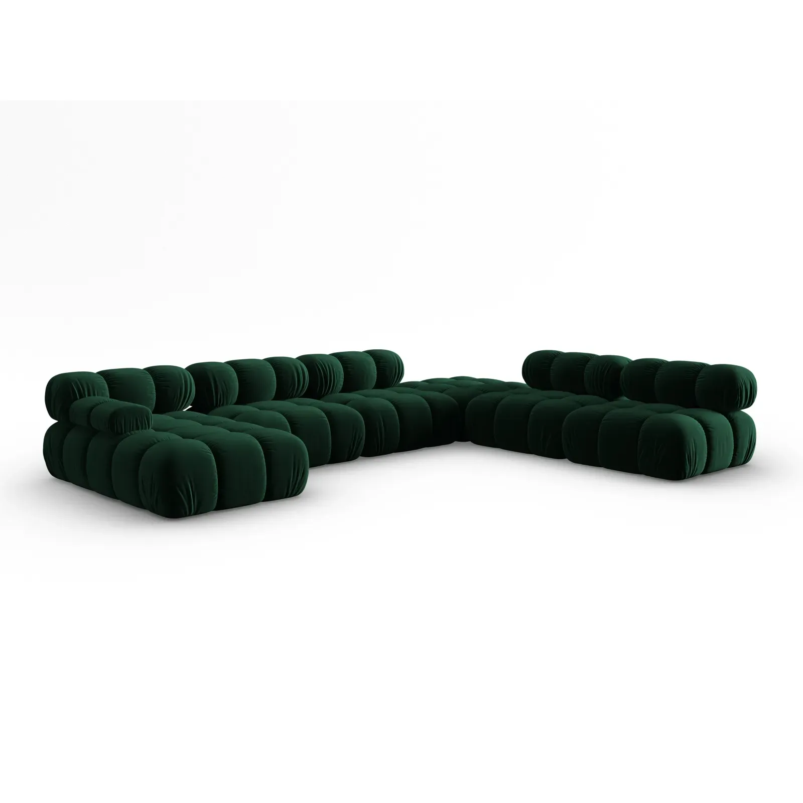 Bellis Modulares Sofa 6 Module Chaise Longue Rechts mit Samtbezug oder 3D-Stoff, 376x282 cm - Image 88