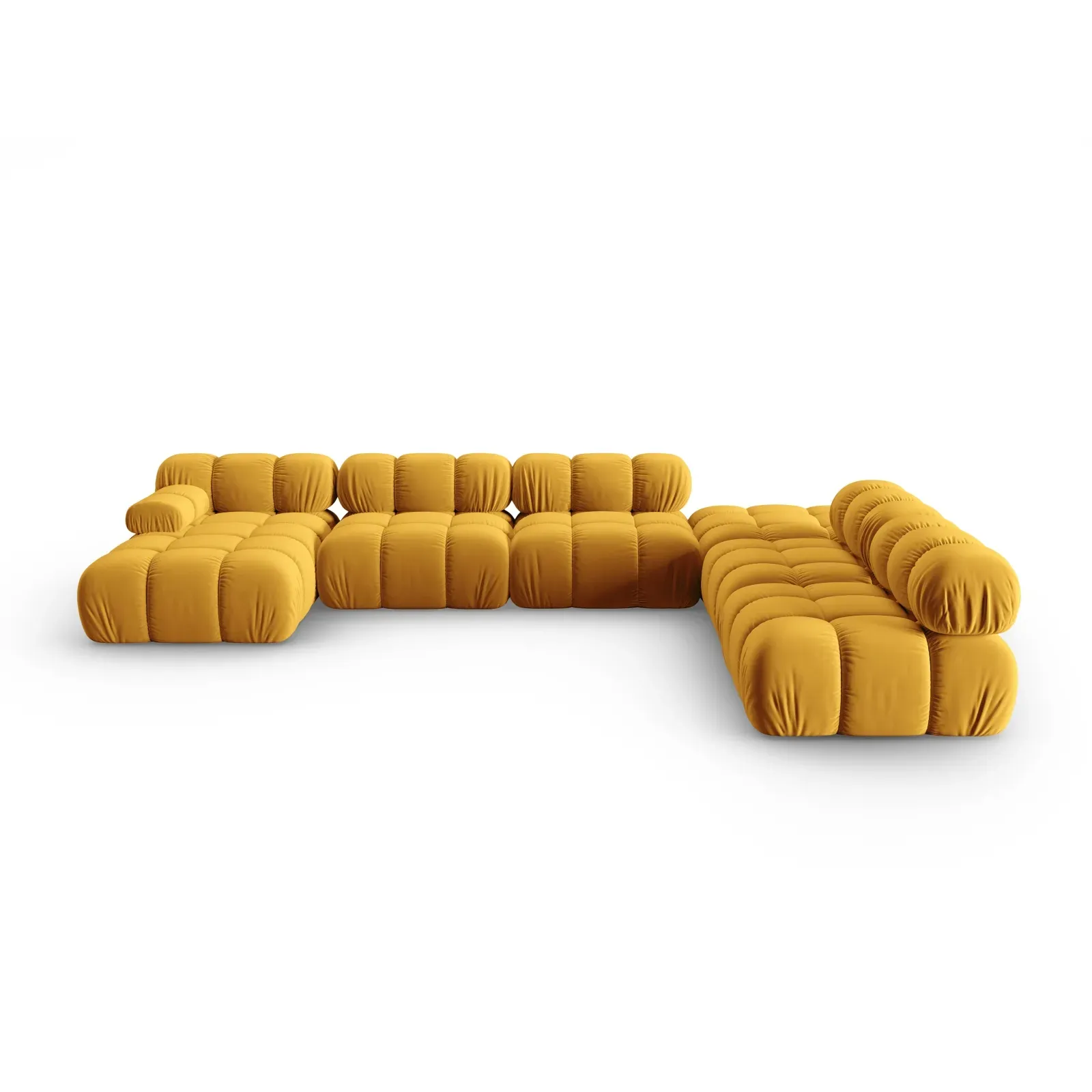 Bellis Modulares Sofa 6 Module Chaise Longue Rechts mit Samtbezug oder 3D-Stoff, 376x282 cm - Image 95
