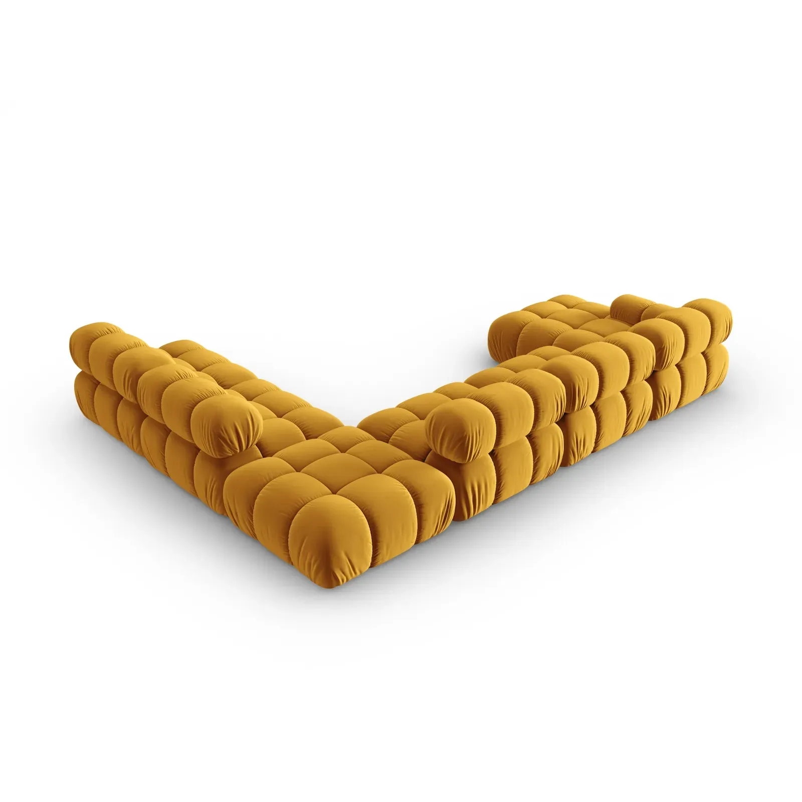 Bellis Modulares Sofa 6 Module Chaise Longue Rechts mit Samtbezug oder 3D-Stoff, 376x282 cm - Image 99