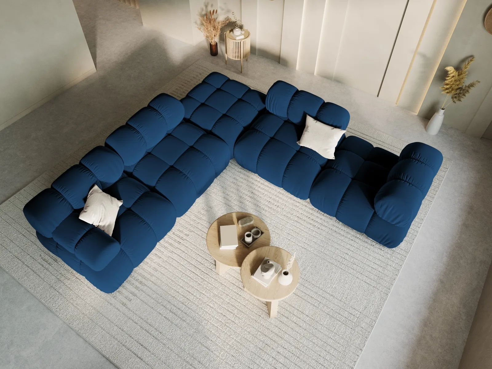 Bellis Modulares Sofa Eckmodul Links mit Samtbezug oder 3D-Stoff, 94 cm - Image 123