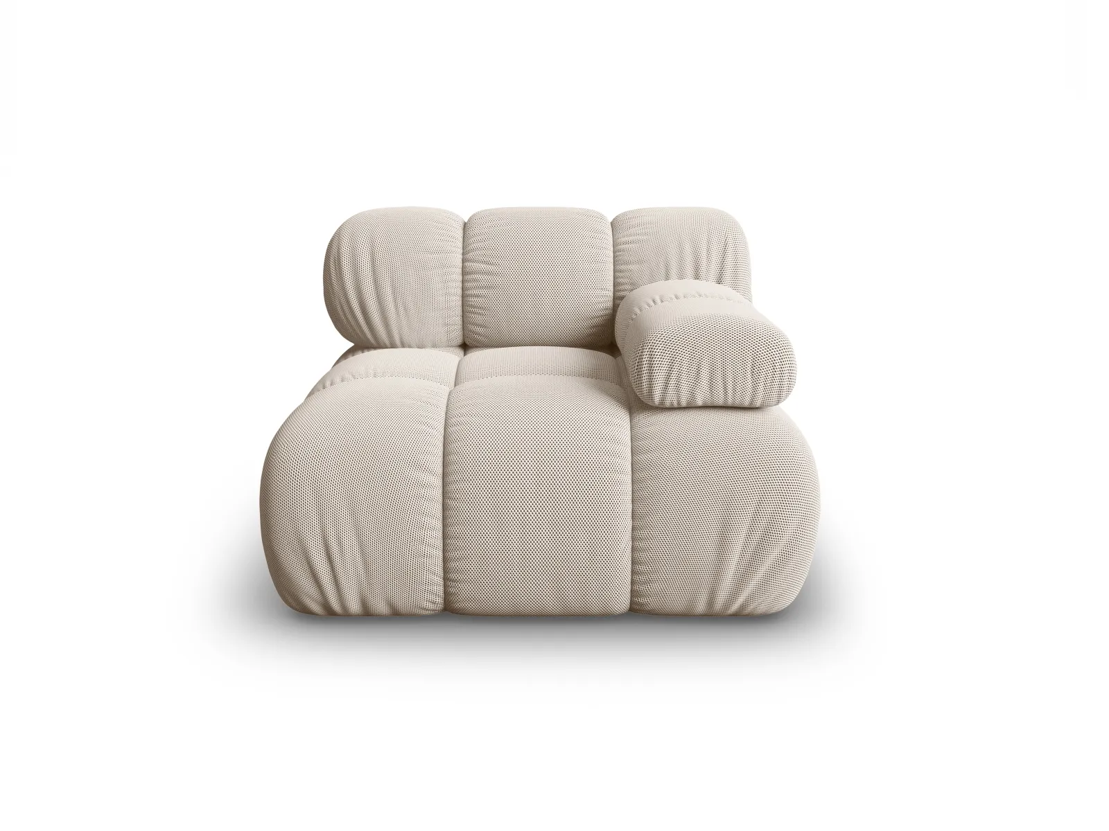 Bellis Modulares Sofa Eckmodul Rechts mit Samtbezug oder 3D-Stoff, 94 cm