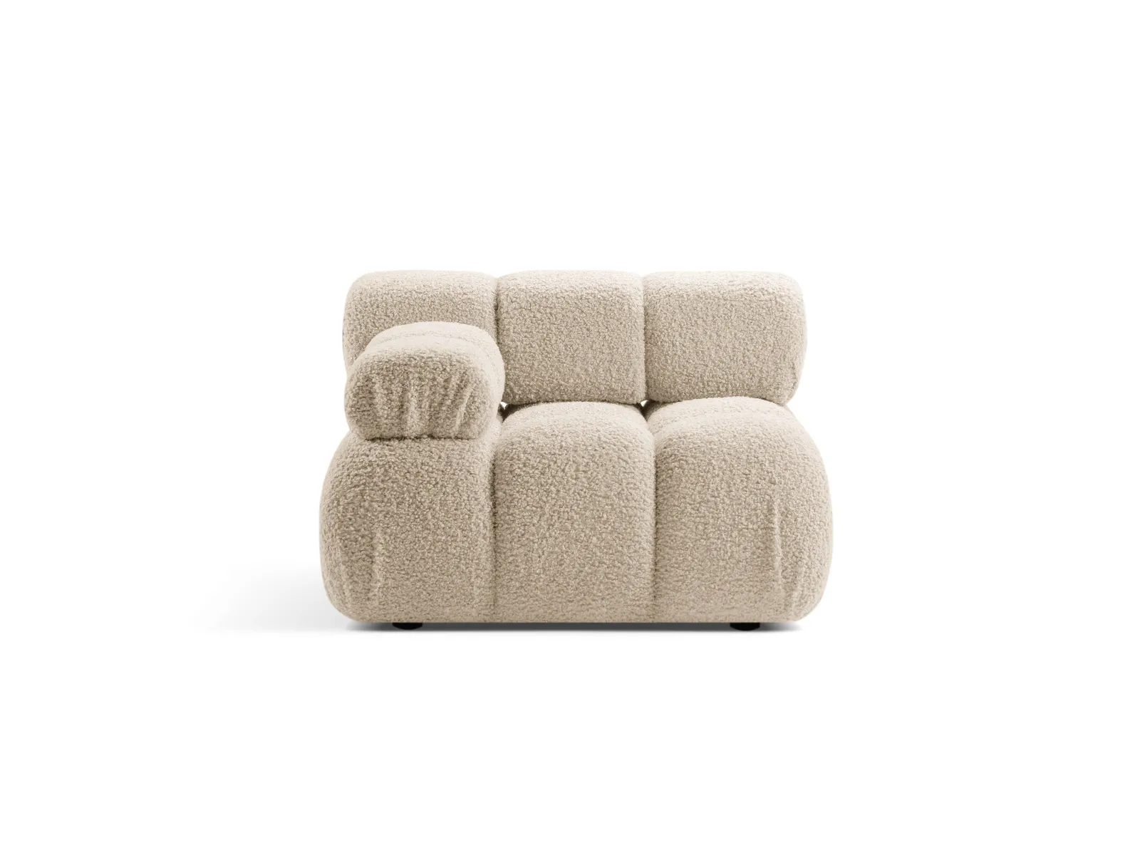 Bellis Modulares Sofa Einzelmodul Armlehne Links mit Boucle-Polsterung 94 cm