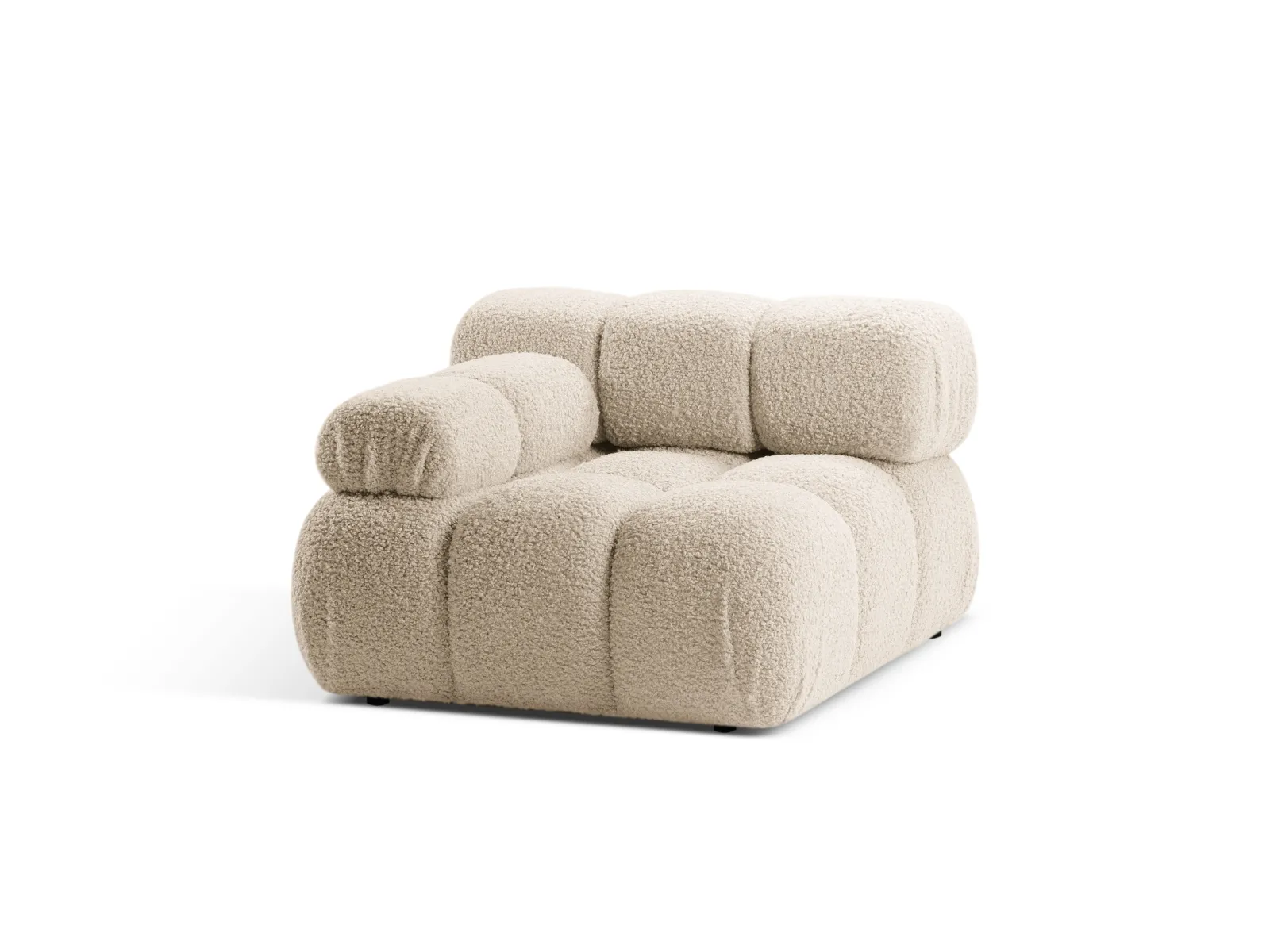 Bellis Modulares Sofa Einzelmodul Armlehne Links mit Boucle-Polsterung 94 cm - Image 2