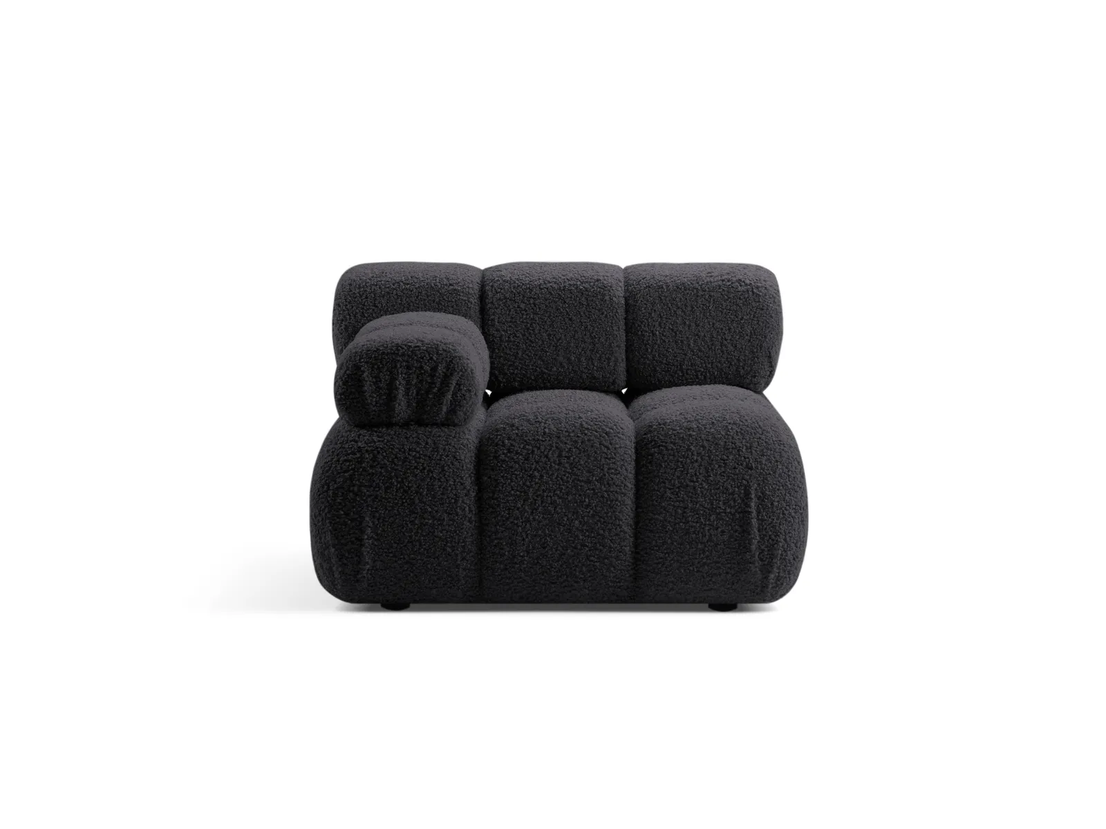 Bellis Modulares Sofa Einzelmodul Armlehne Links mit Boucle-Polsterung 94 cm - Image 25