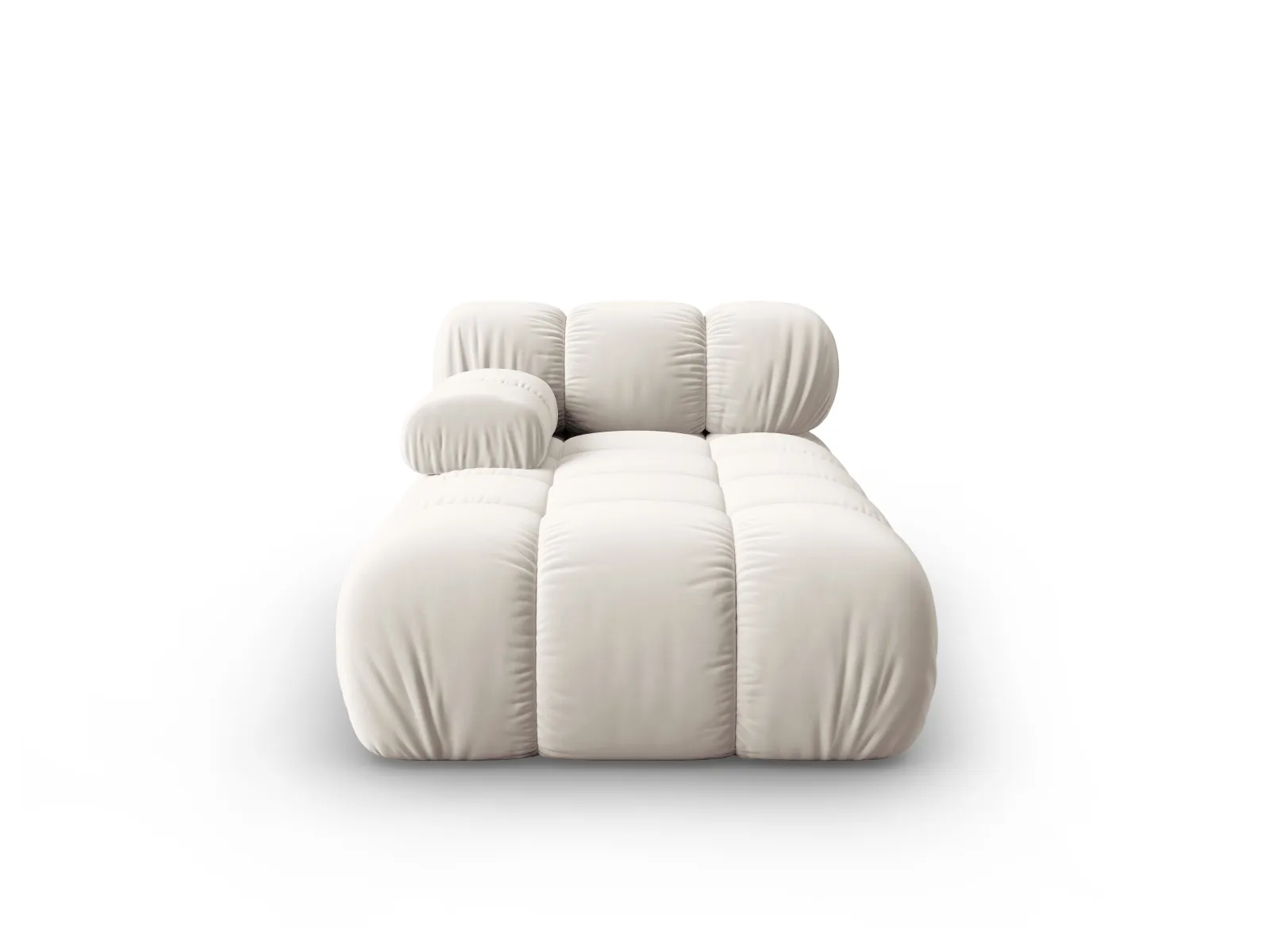 Bellis Modulares Sofa Einzelmodul Chaise Longue Links mit Samtbezug oder 3D-Stoff, 155x94 cm - Image 100