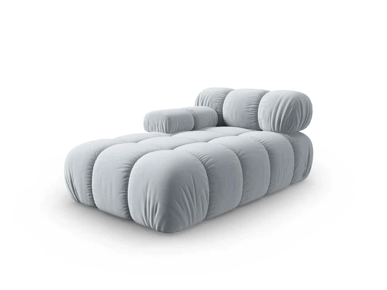 Bellis Modulares Sofa Einzelmodul Chaise Longue Links mit Samtbezug oder 3D-Stoff, 155x94 cm - Image 106