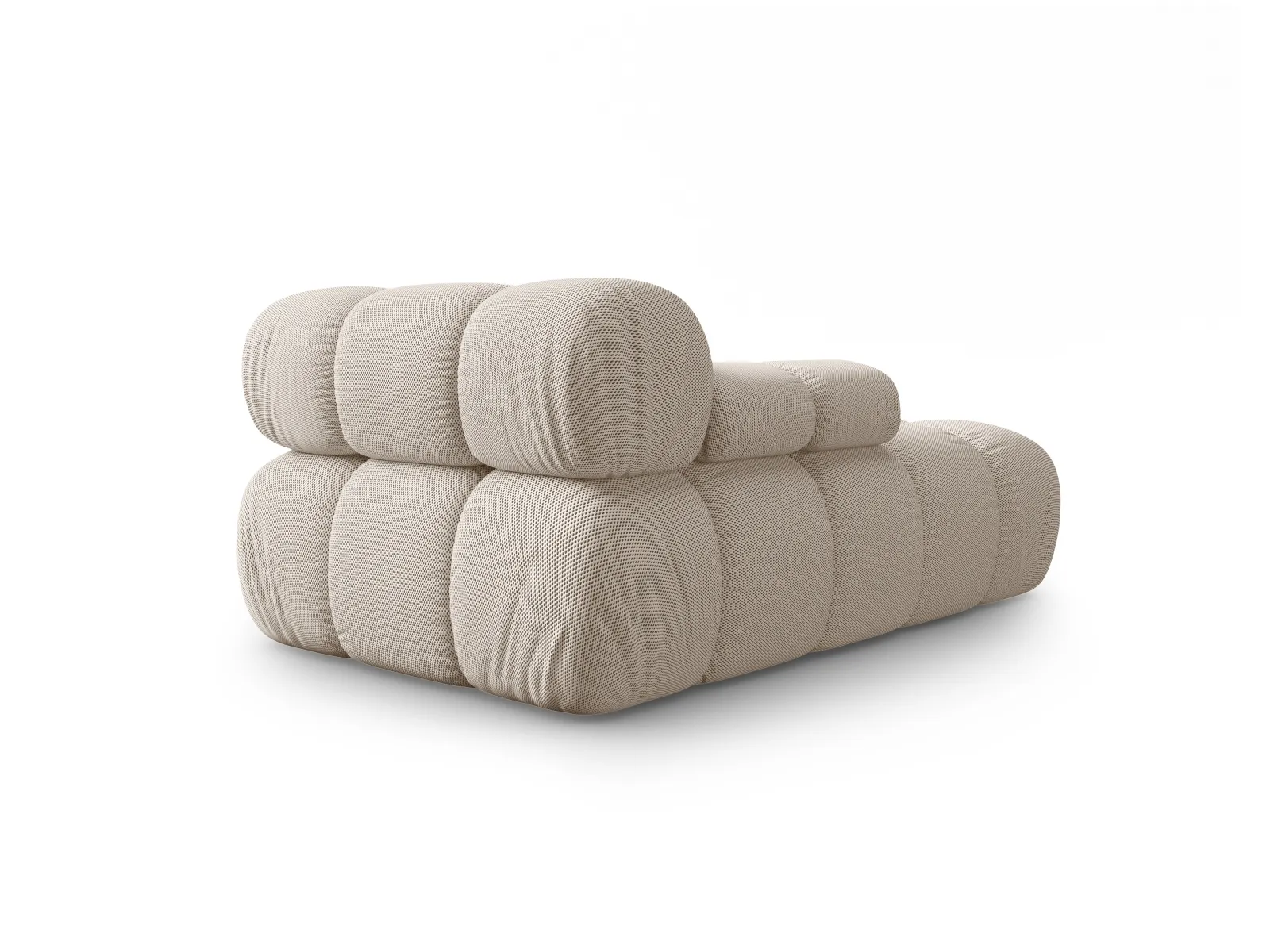 Bellis Modulares Sofa Einzelmodul Chaise Longue Links mit Samtbezug oder 3D-Stoff, 155x94 cm - Image 3