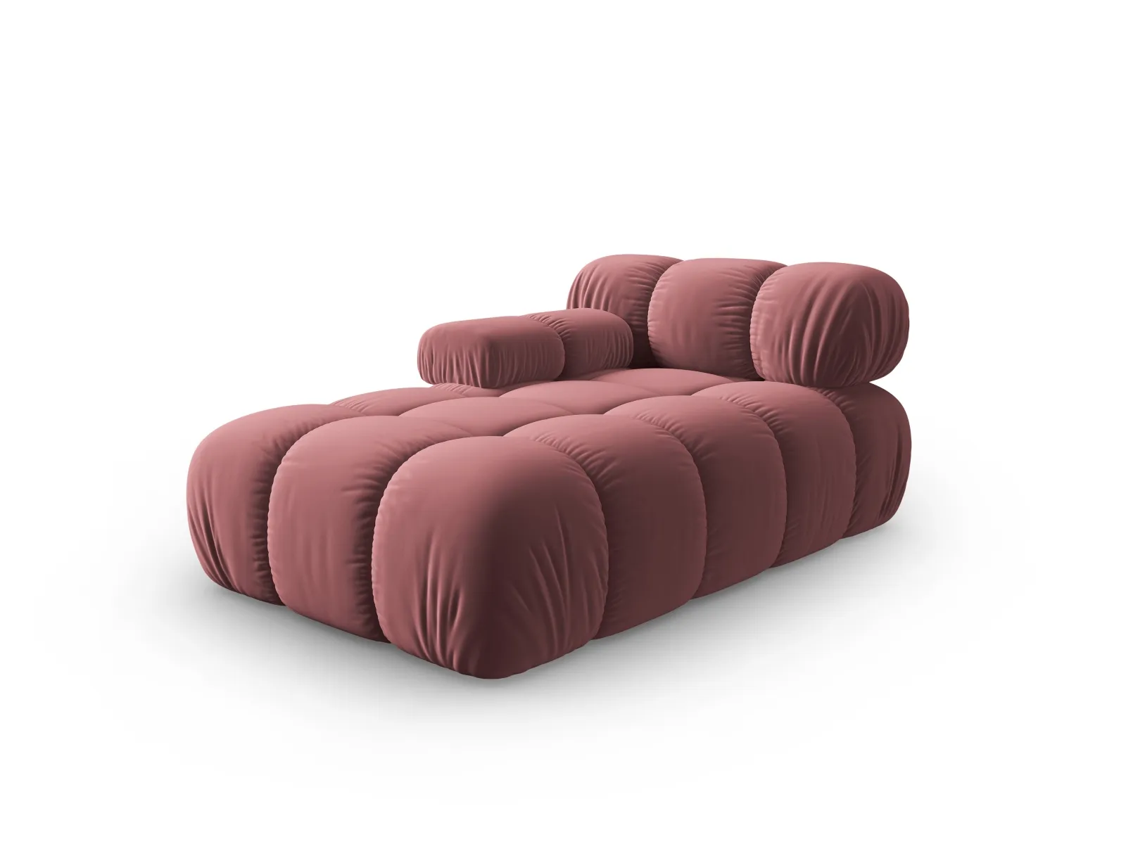 Bellis Modulares Sofa Einzelmodul Chaise Longue Links mit Samtbezug oder 3D-Stoff, 155x94 cm - Image 43