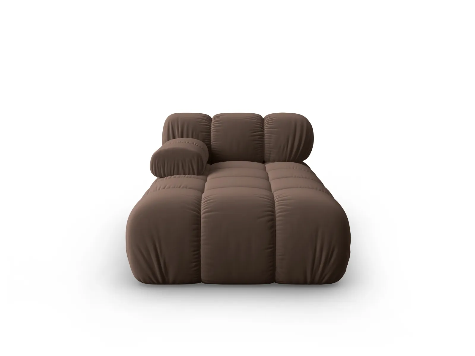 Bellis Modulares Sofa Einzelmodul Chaise Longue Links mit Samtbezug oder 3D-Stoff, 155x94 cm - Image 58