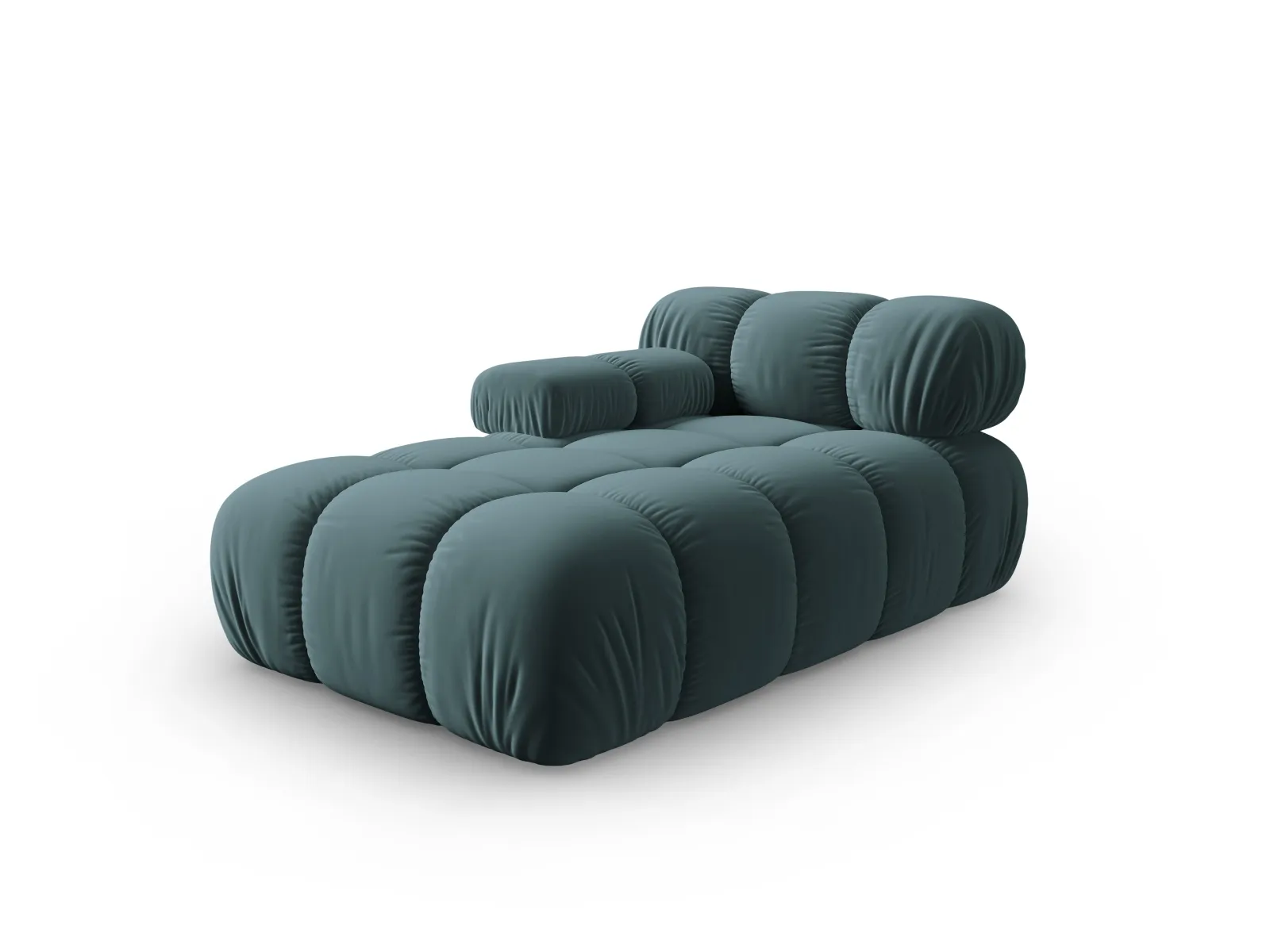 Bellis Modulares Sofa Einzelmodul Chaise Longue Links mit Samtbezug oder 3D-Stoff, 155x94 cm - Image 64