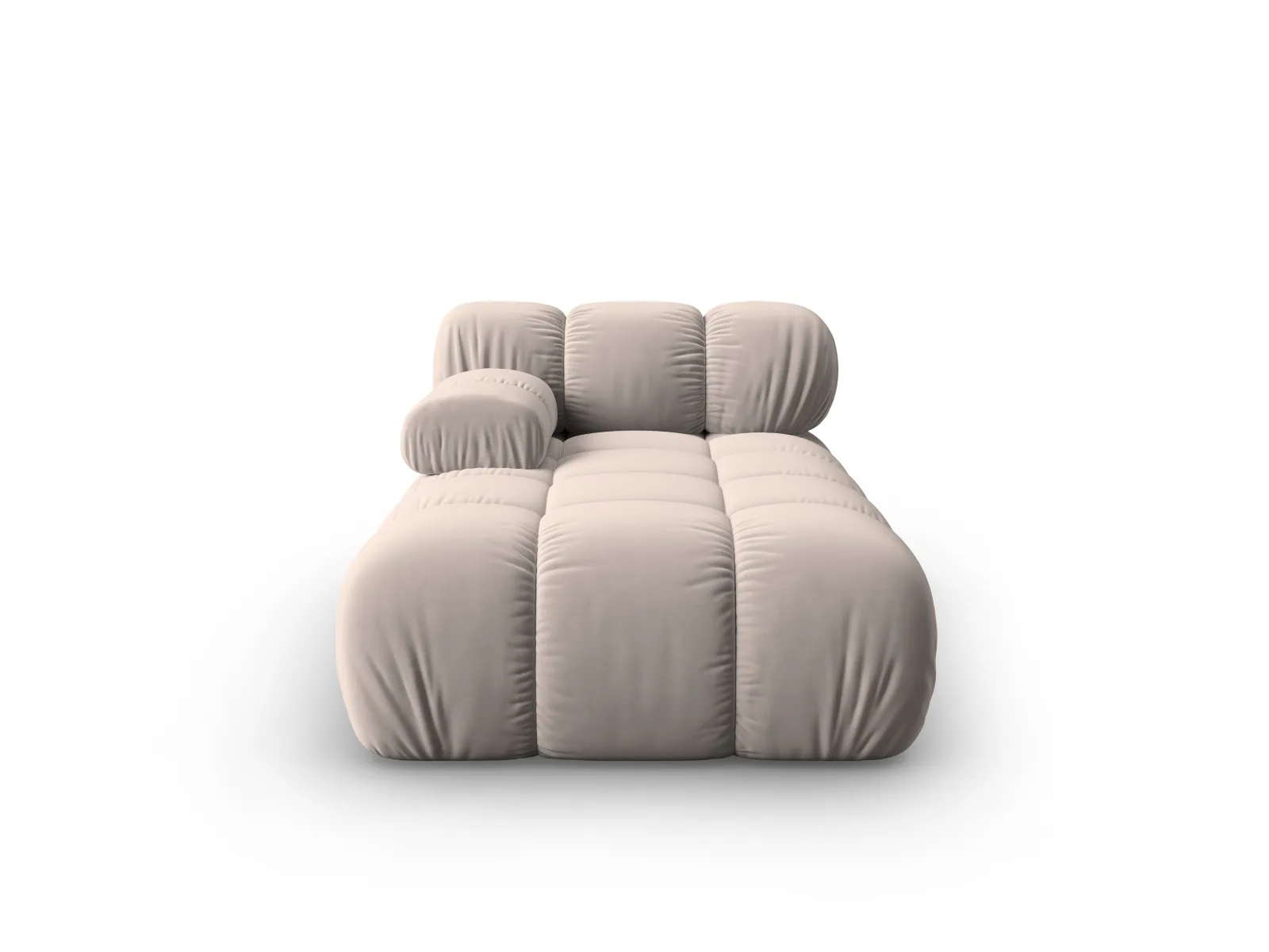 Bellis Modulares Sofa Einzelmodul Chaise Longue Links mit Samtbezug oder 3D-Stoff, 155x94 cm - Image 93