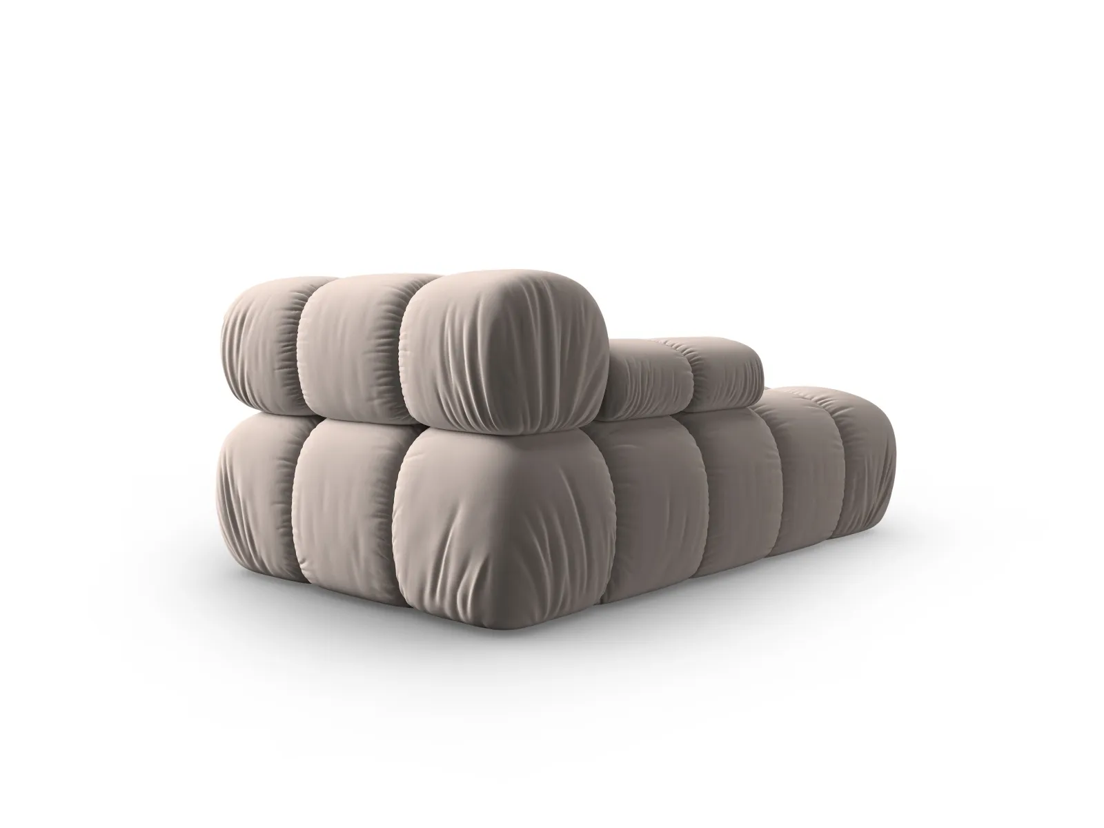 Bellis Modulares Sofa Einzelmodul Chaise Longue Links mit Samtbezug oder 3D-Stoff, 155x94 cm - Image 94