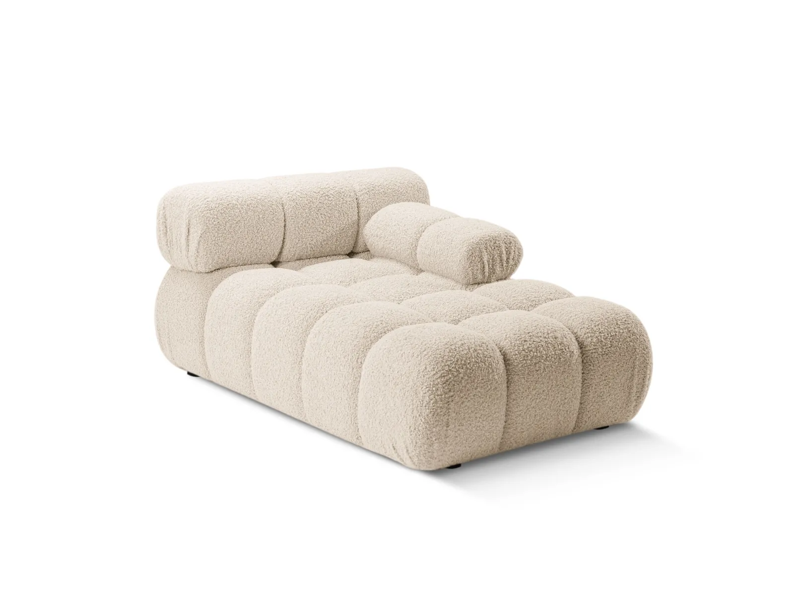 Bellis Modulares Sofa Einzelmodul Chaise Longue Rechts mit Boucle-Polsterung 155x94 cm