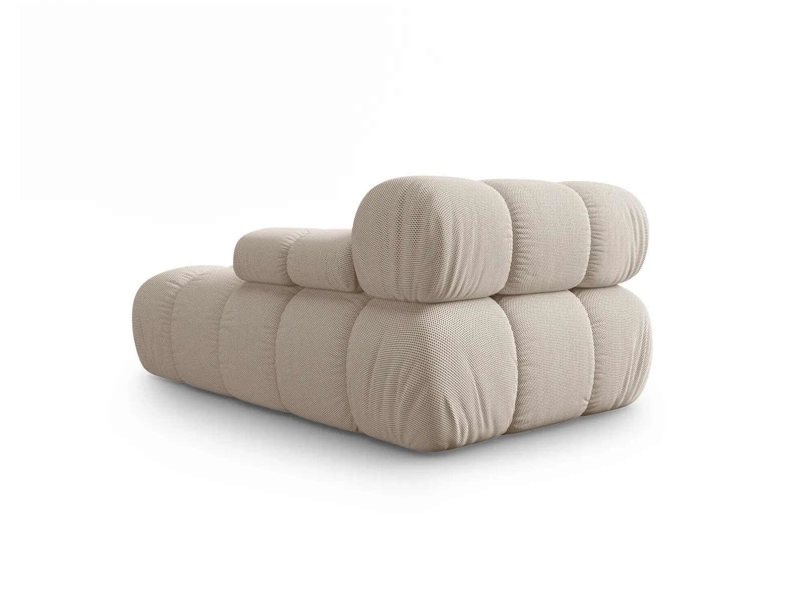 Bellis Modulares Sofa Einzelmodul Chaise Longue Rechts mit Samtbezug oder 3D-Stoff, 155x94 cm - Image 3