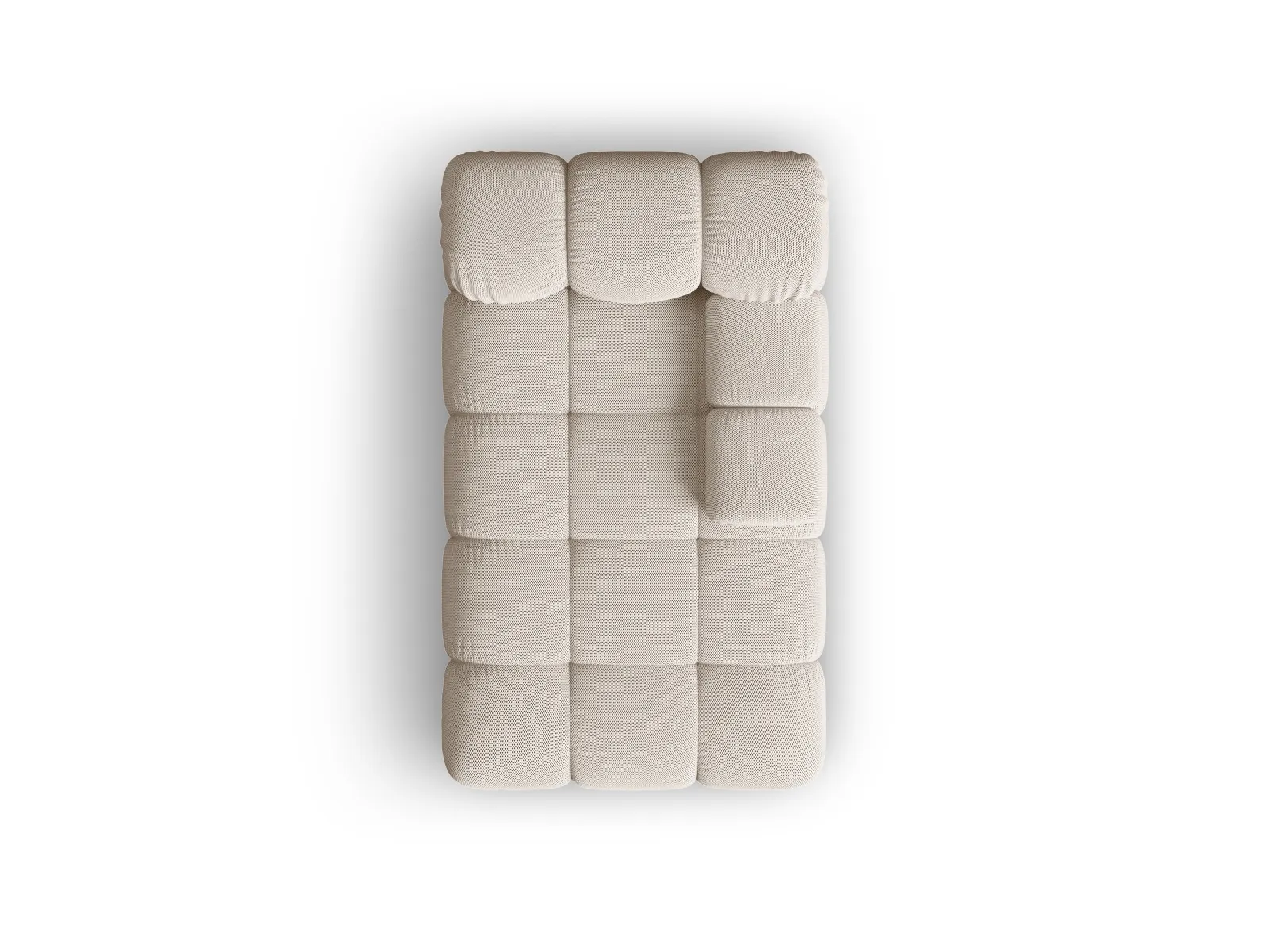 Bellis Modulares Sofa Einzelmodul Chaise Longue Rechts mit Samtbezug oder 3D-Stoff, 155x94 cm - Image 4