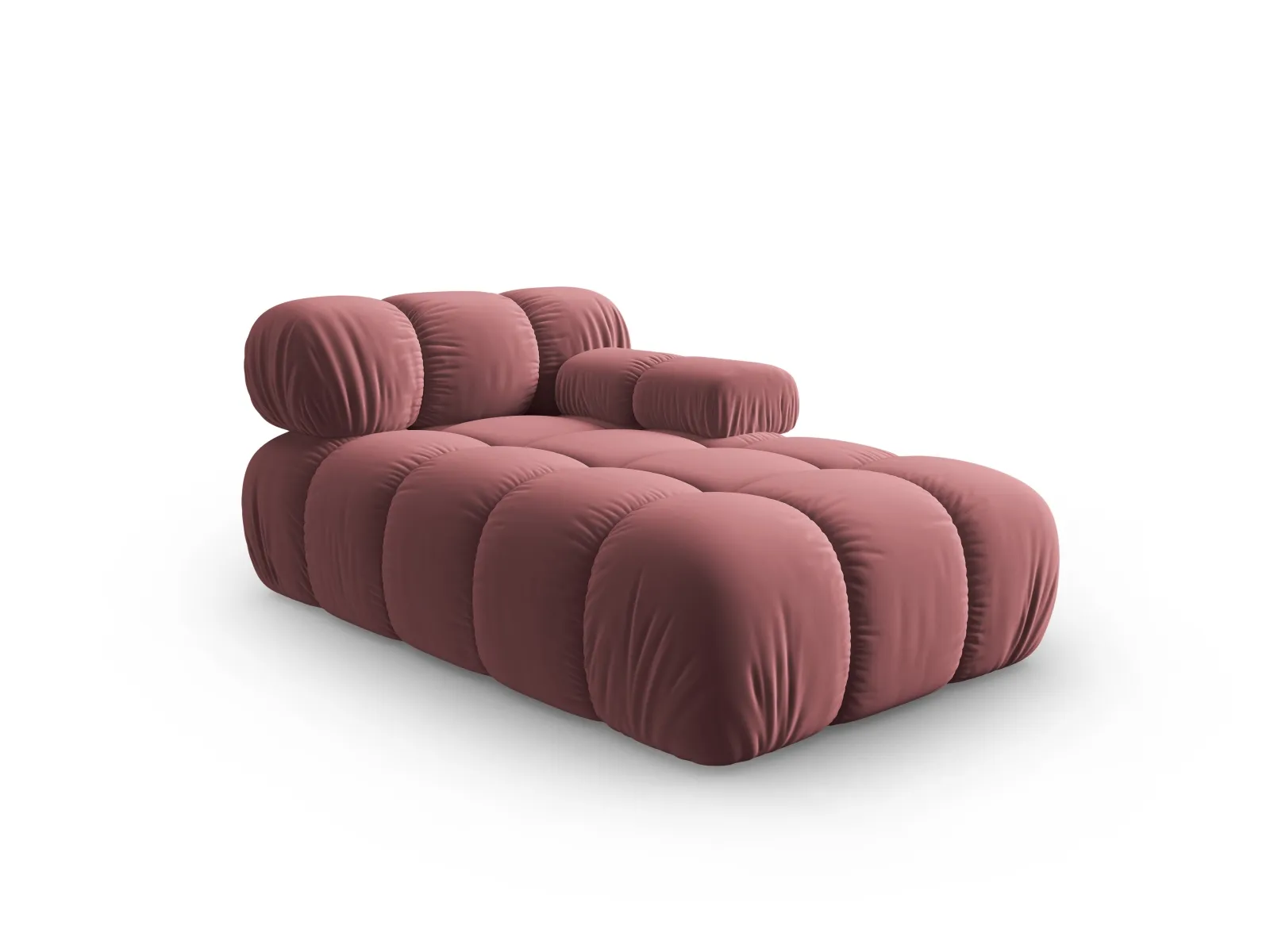 Bellis Modulares Sofa Einzelmodul Chaise Longue Rechts mit Samtbezug oder 3D-Stoff, 155x94 cm - Image 43