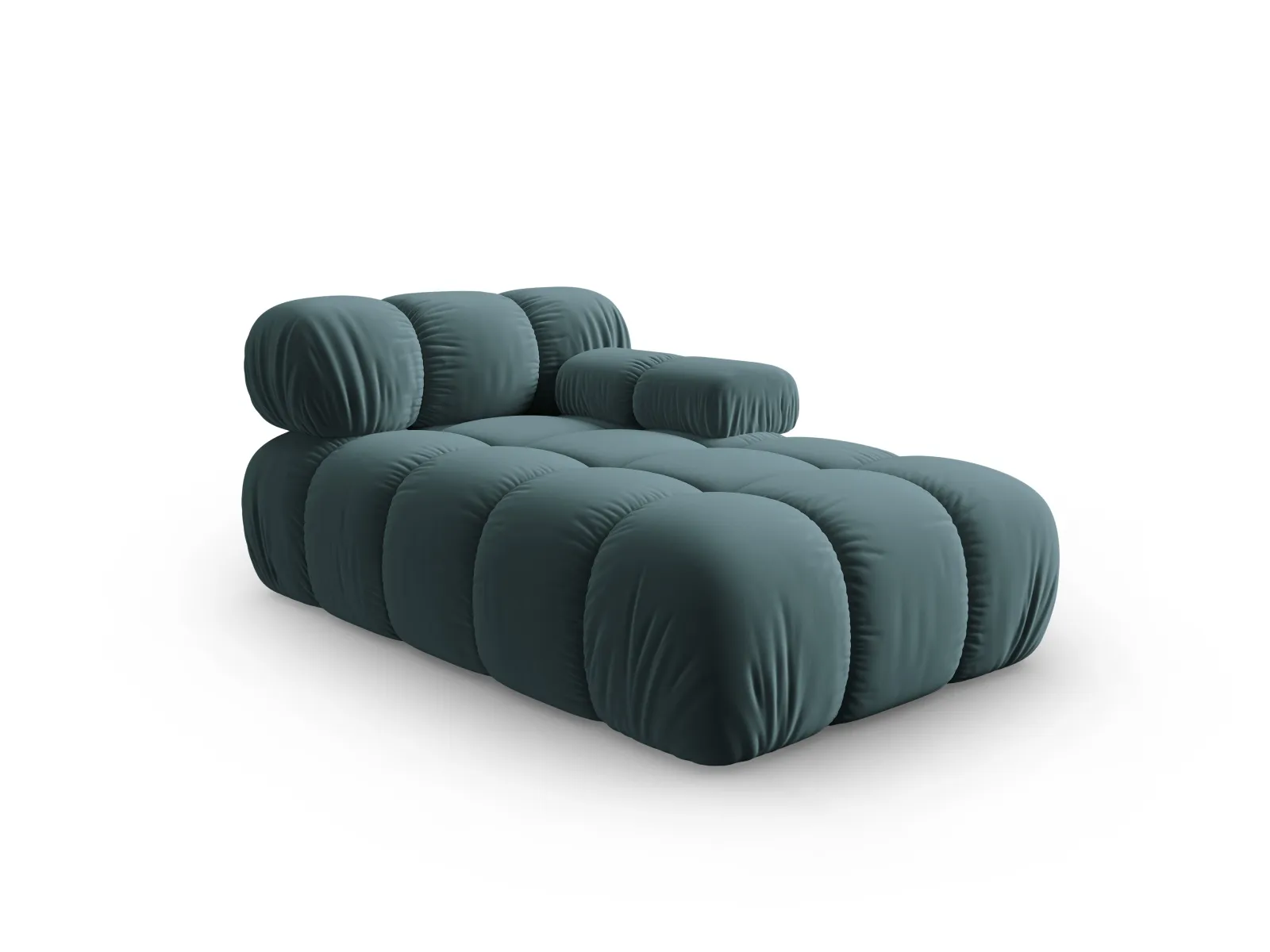 Bellis Modulares Sofa Einzelmodul Chaise Longue Rechts mit Samtbezug oder 3D-Stoff, 155x94 cm - Image 64
