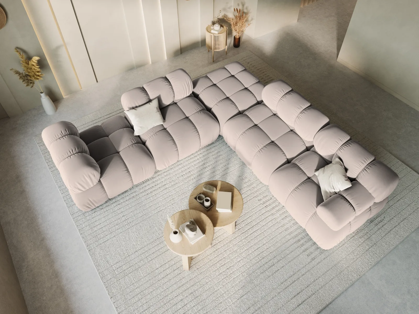 Bellis Modulares Sofa Einzelmodul in Samt oder 3D-Stoff, 94 cm - Image 100