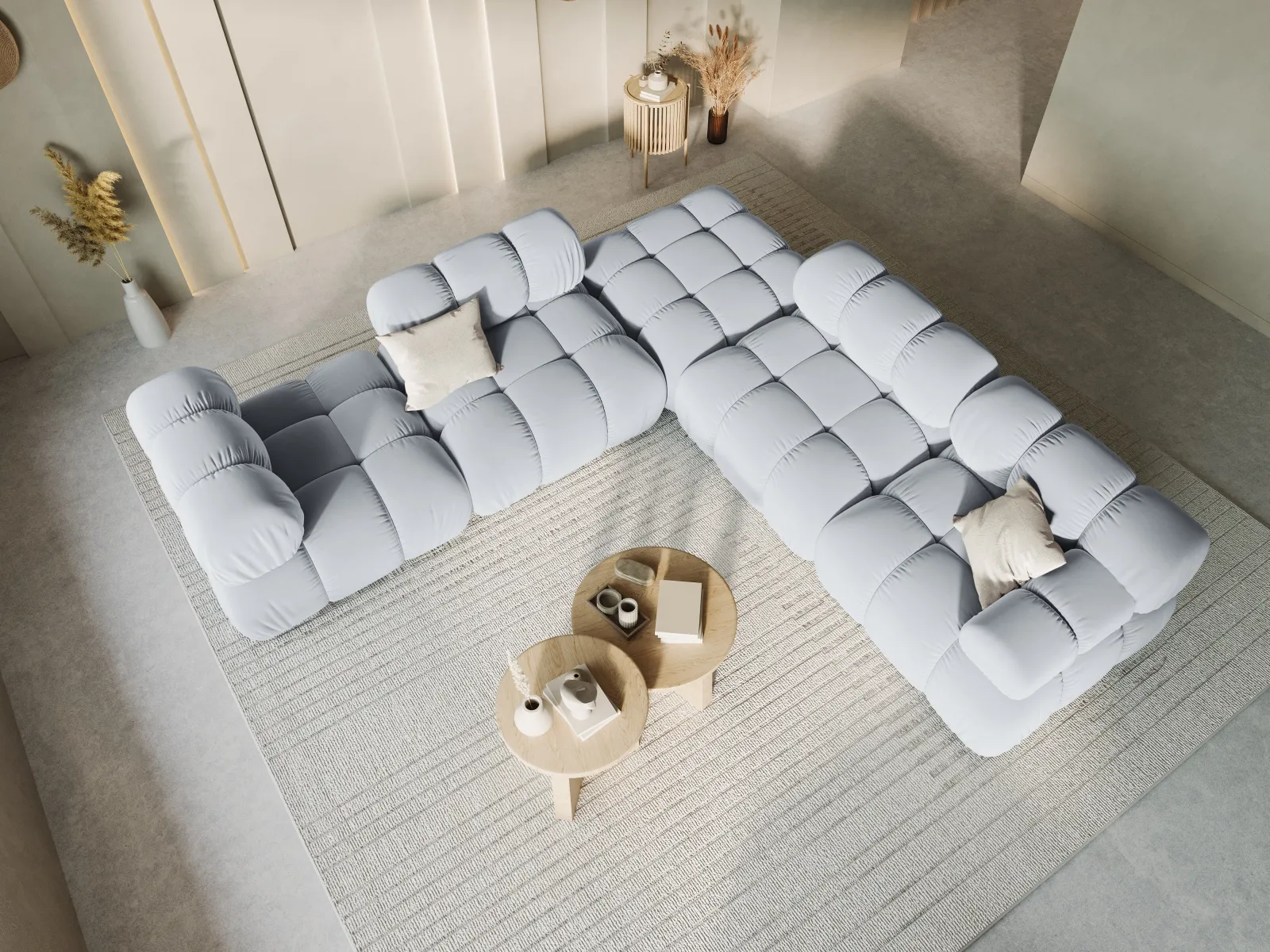 Bellis Modulares Sofa Einzelmodul in Samt oder 3D-Stoff, 94 cm - Image 116