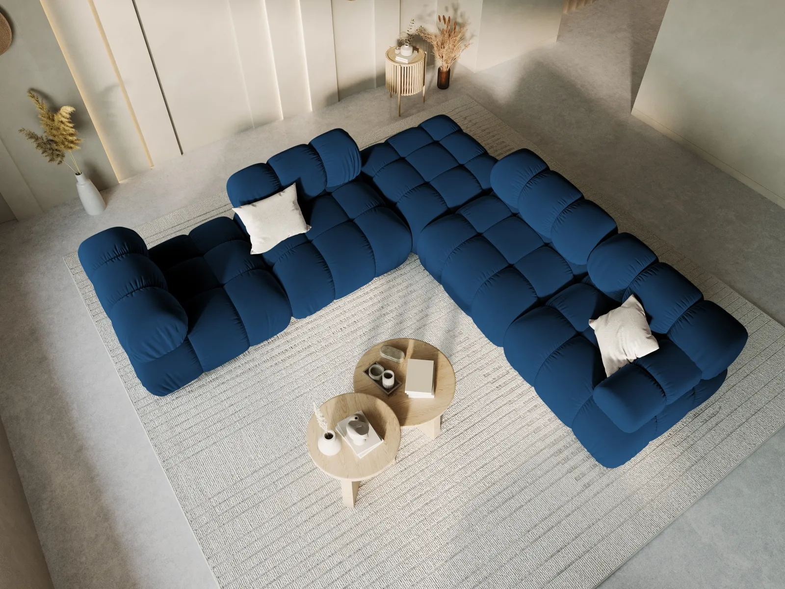 Bellis Modulares Sofa Einzelmodul in Samt oder 3D-Stoff, 94 cm - Image 124