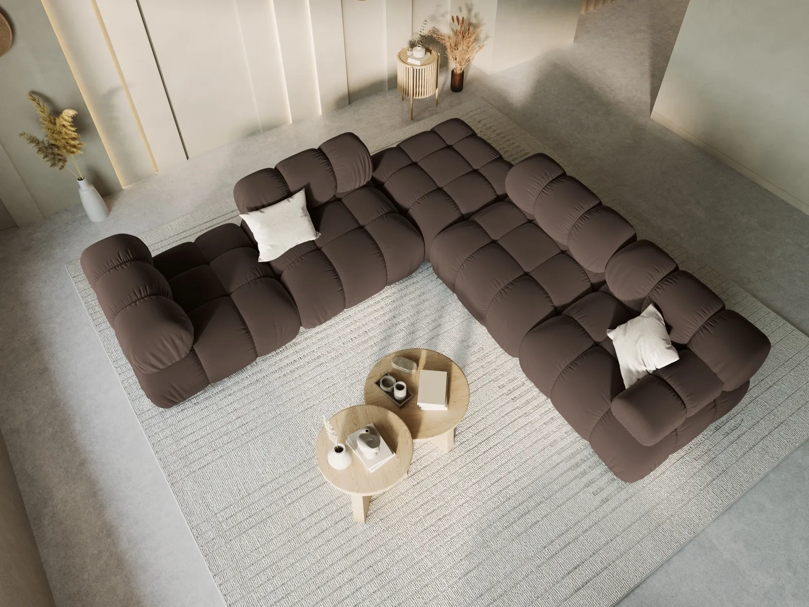 Bellis Modulares Sofa Einzelmodul in Samt oder 3D-Stoff, 94 cm - Image 60