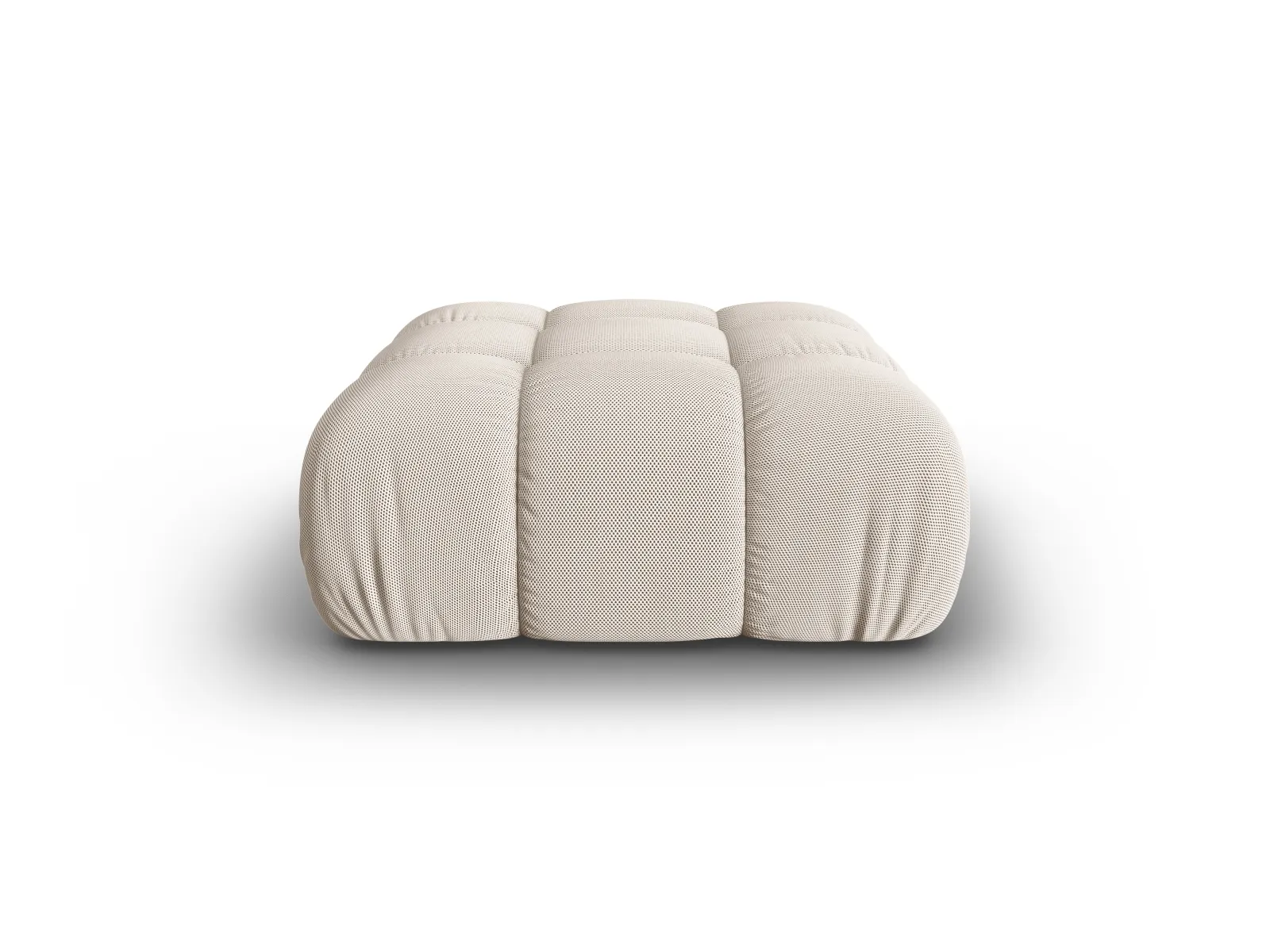 Bellis Modulares Sofa Einzelmodul Pouf mit Samtbezug oder 3D-Stoff, 94 cm