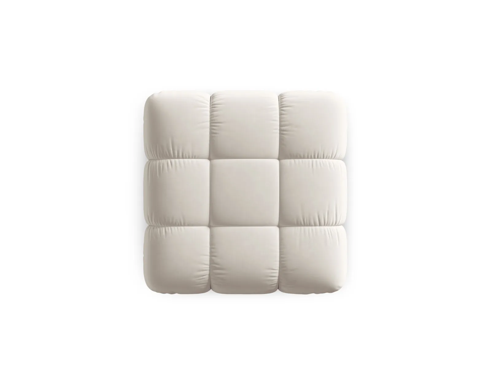 Bellis Modulares Sofa Einzelmodul Pouf mit Samtbezug oder 3D-Stoff, 94 cm - Image 95