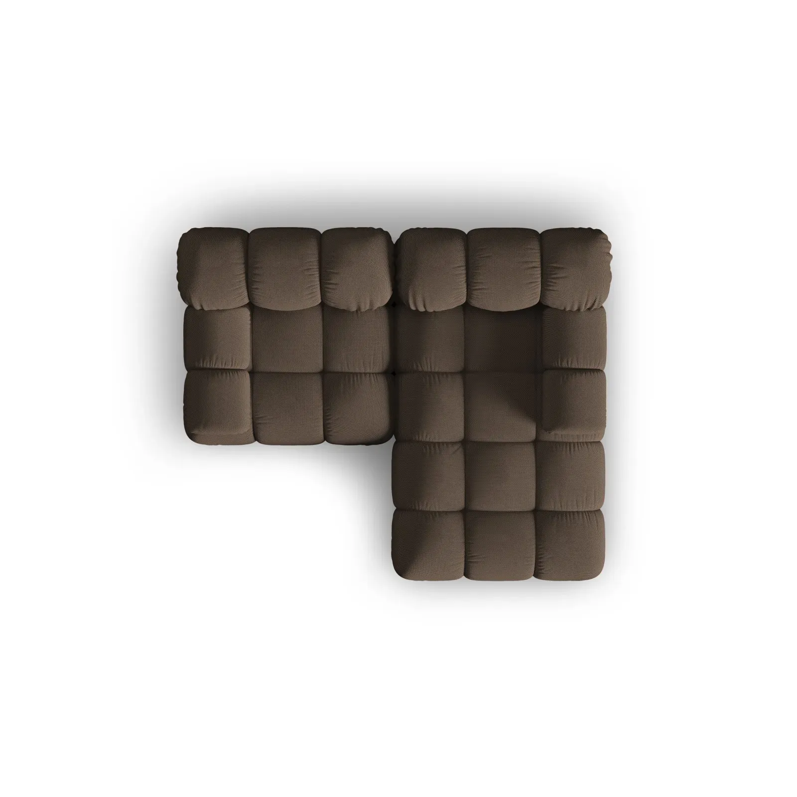 Bellis Modulares Sofa mit 2 Modulen mit Samtbezug oder 3d-Stoff, 188x155cm - Image 12