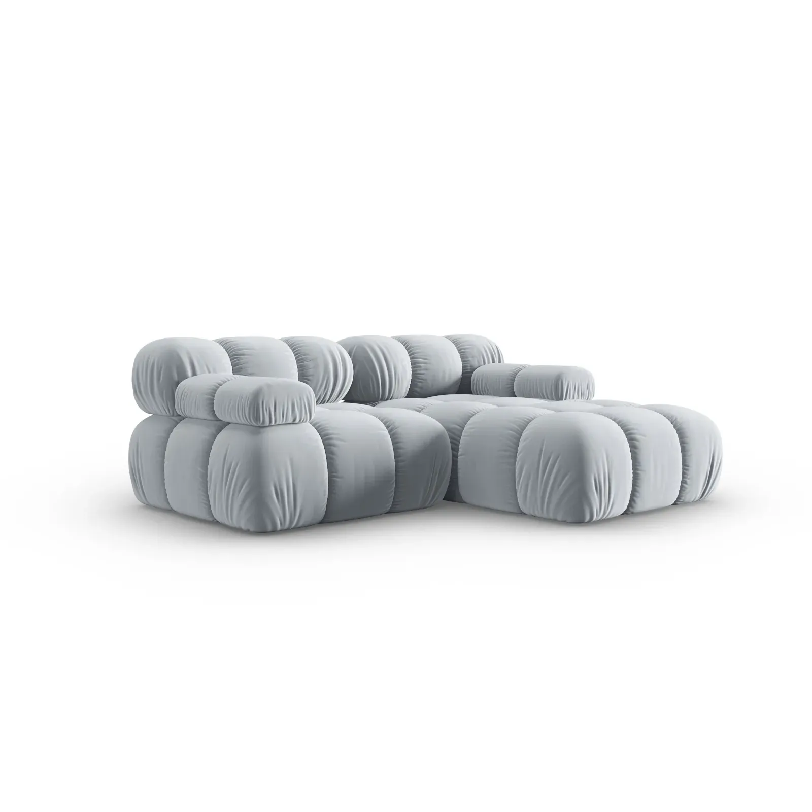 Bellis Modulares Sofa mit 2 Modulen mit Samtbezug oder 3d-Stoff, 188x155cm - Image 132