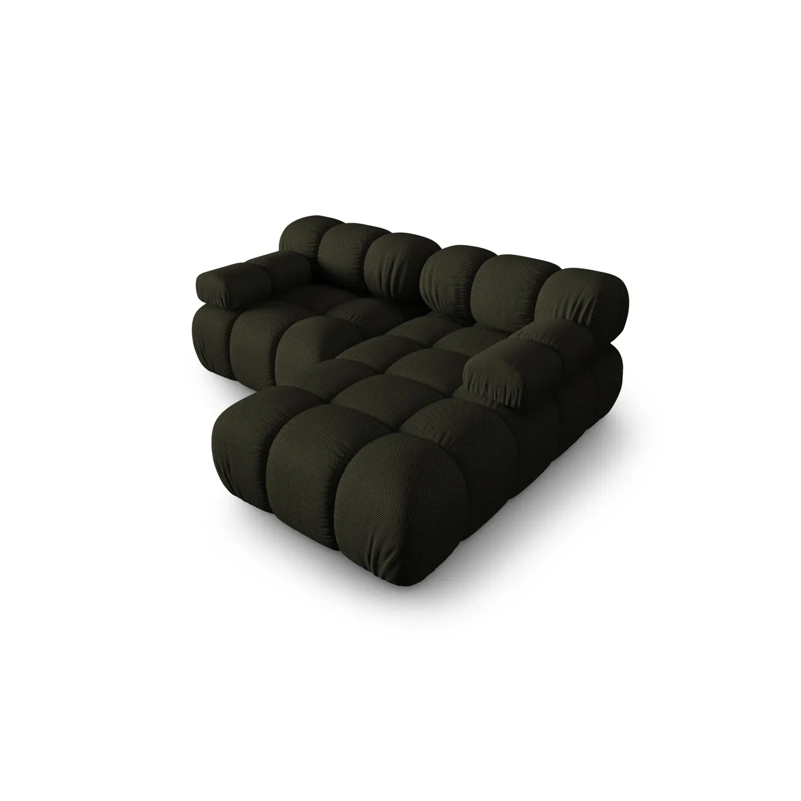 Bellis Modulares Sofa mit 2 Modulen mit Samtbezug oder 3d-Stoff, 188x155cm - Image 24