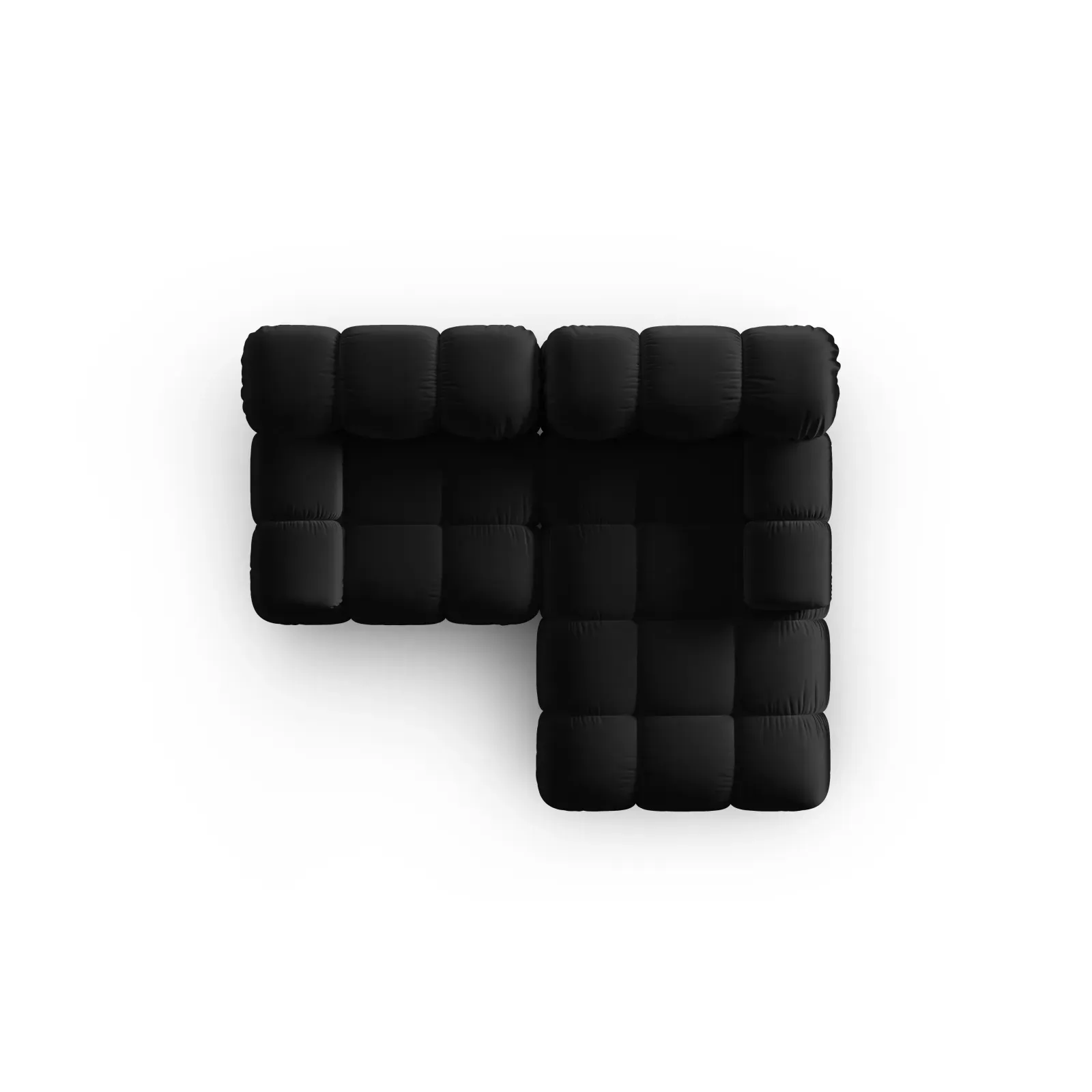 Bellis Modulares Sofa mit 2 Modulen mit Samtbezug oder 3d-Stoff, 188x155cm - Image 63